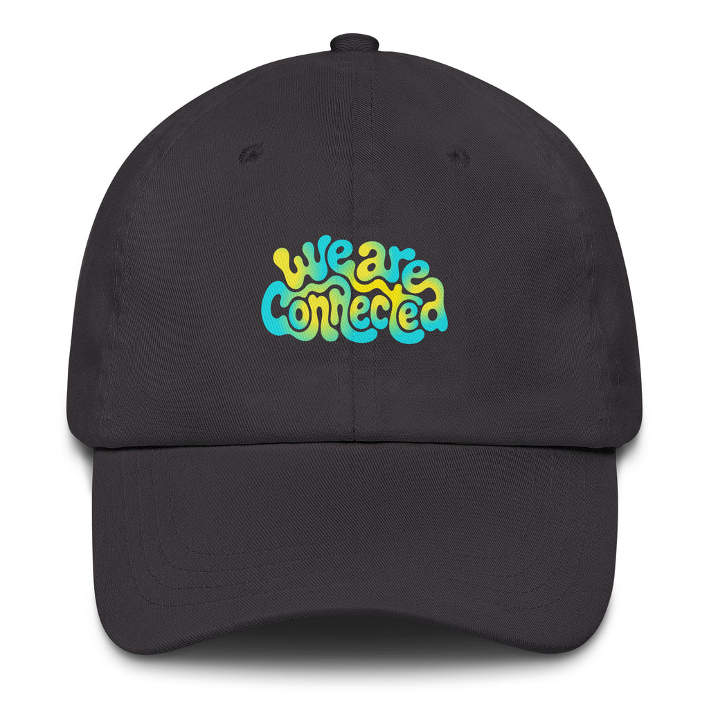 We Are Connected neon festival hat in gray