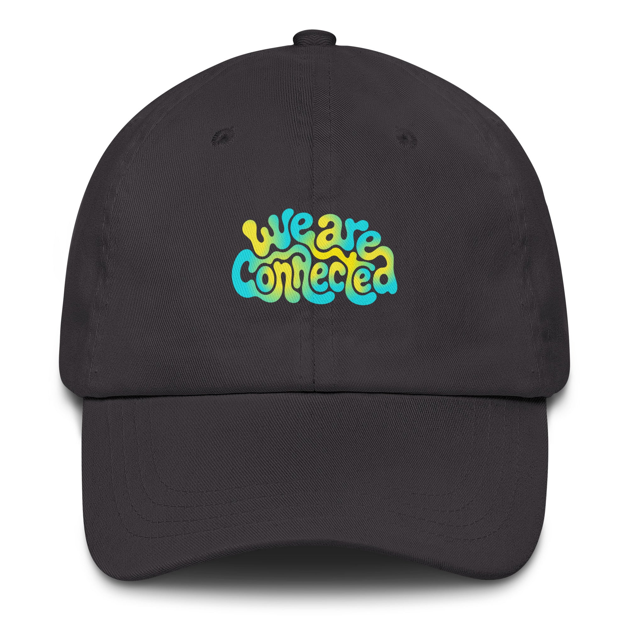 We Are Connected neon festival hat in gray