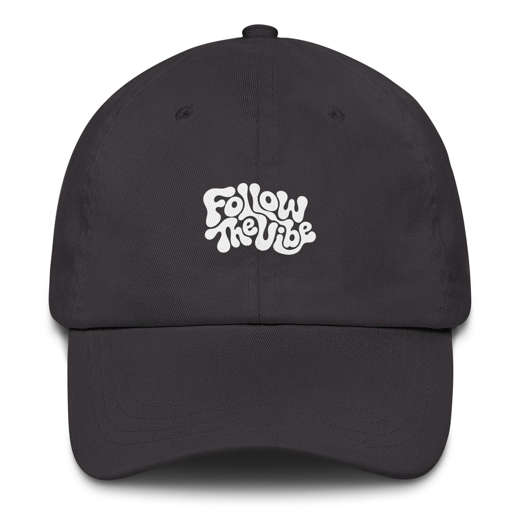 Psychedelic Follow The Vibe festival hat in gray