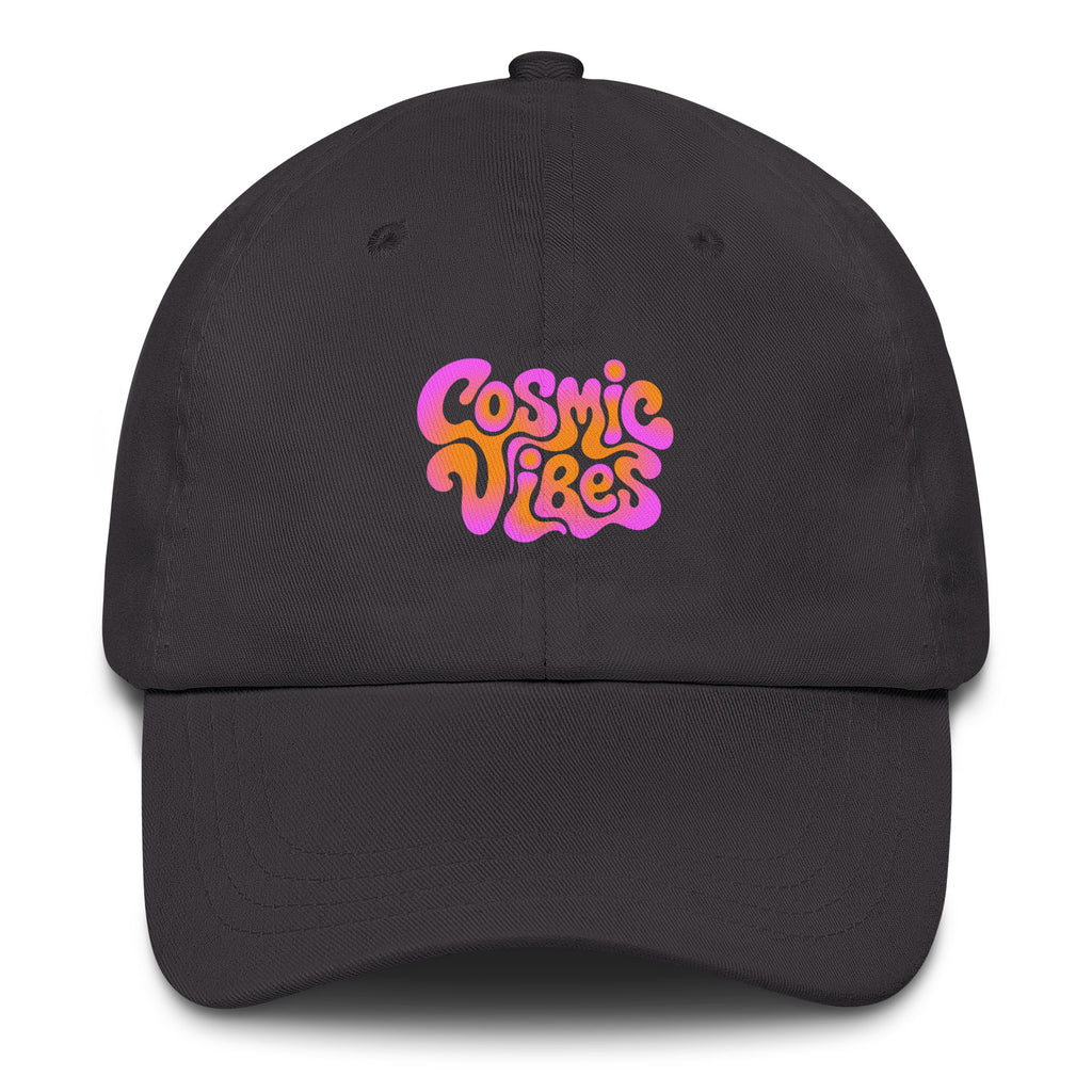 Psychedelic Cosmic Vibes festival hat in gray