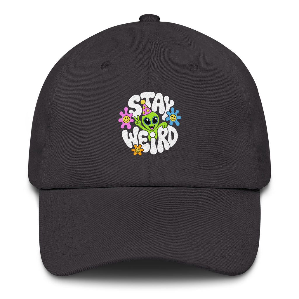 Stay Weird Alien festival hat in gray