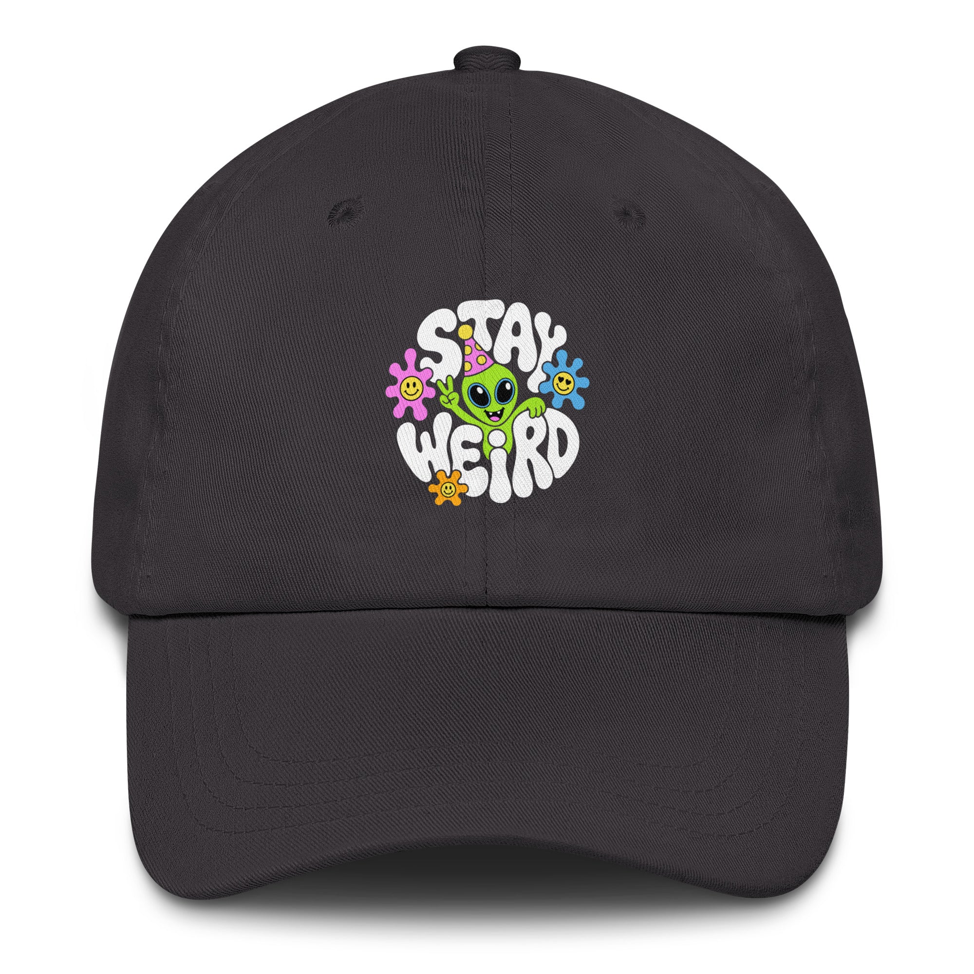 Stay Weird Alien festival hat in gray