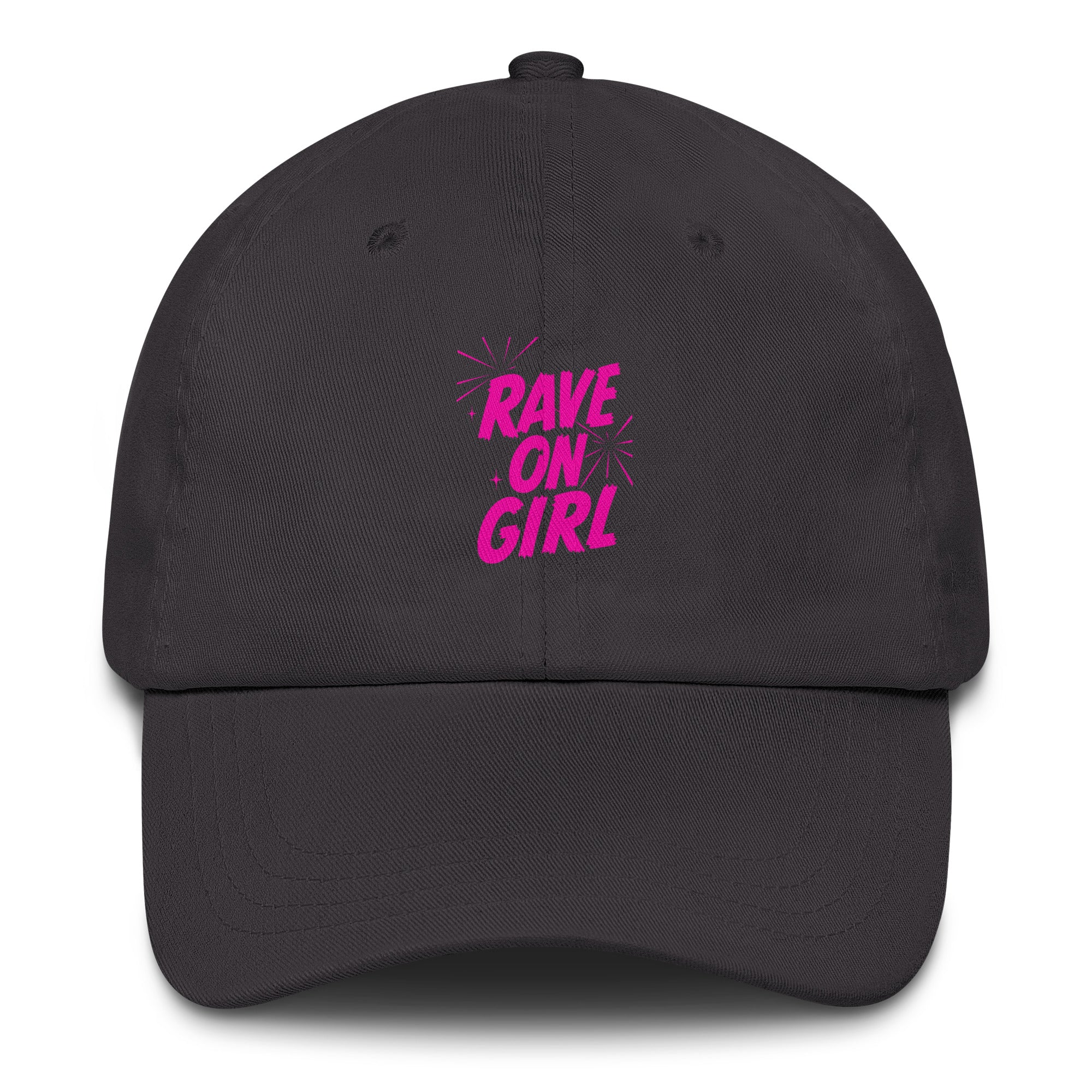 Rave On Girl festival hat in gray