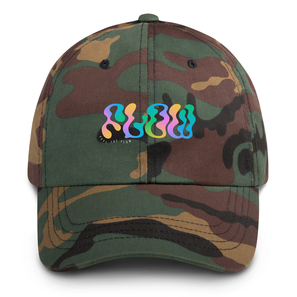 Feel The Flow Hat in Green Camo