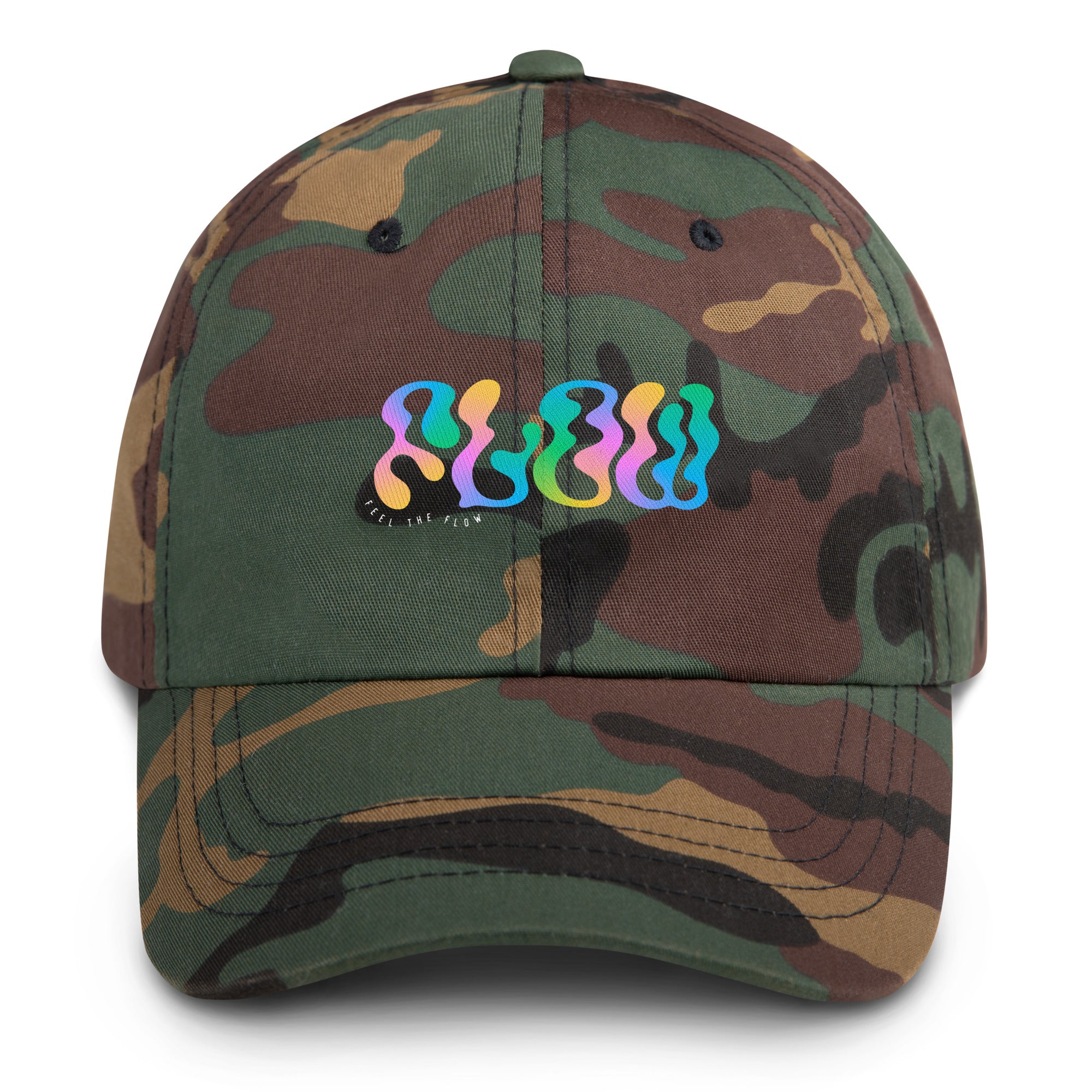 Feel The Flow Hat in Green Camo