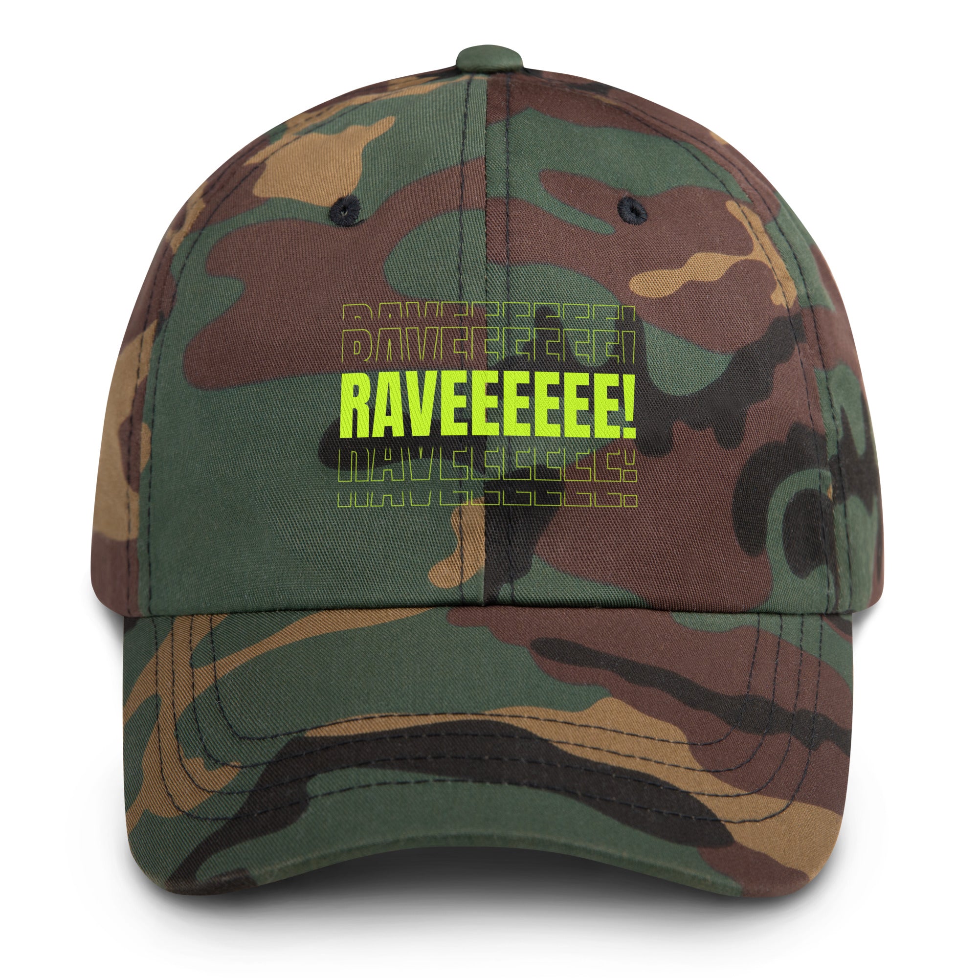 Rave Energy Hat in Green Camo