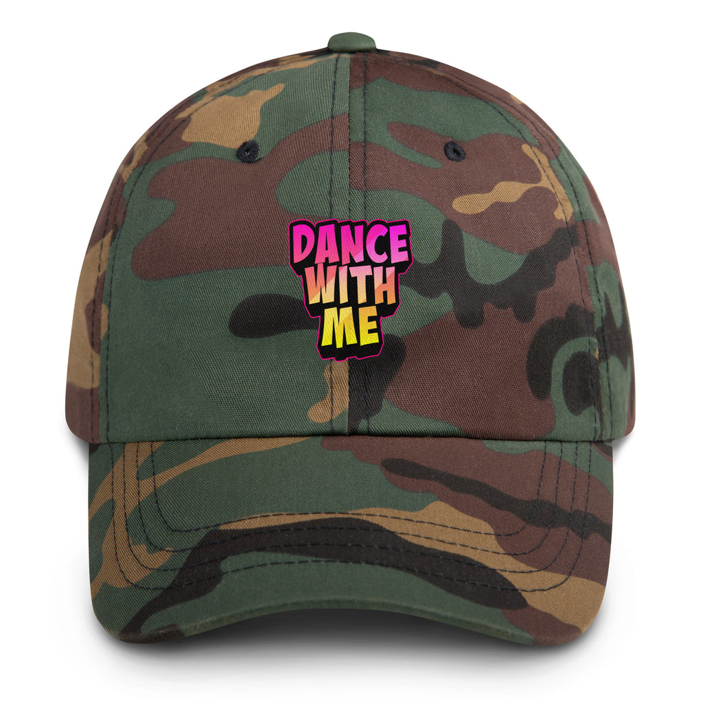 Festival Dance With Me Vibes Hat in Green Camo