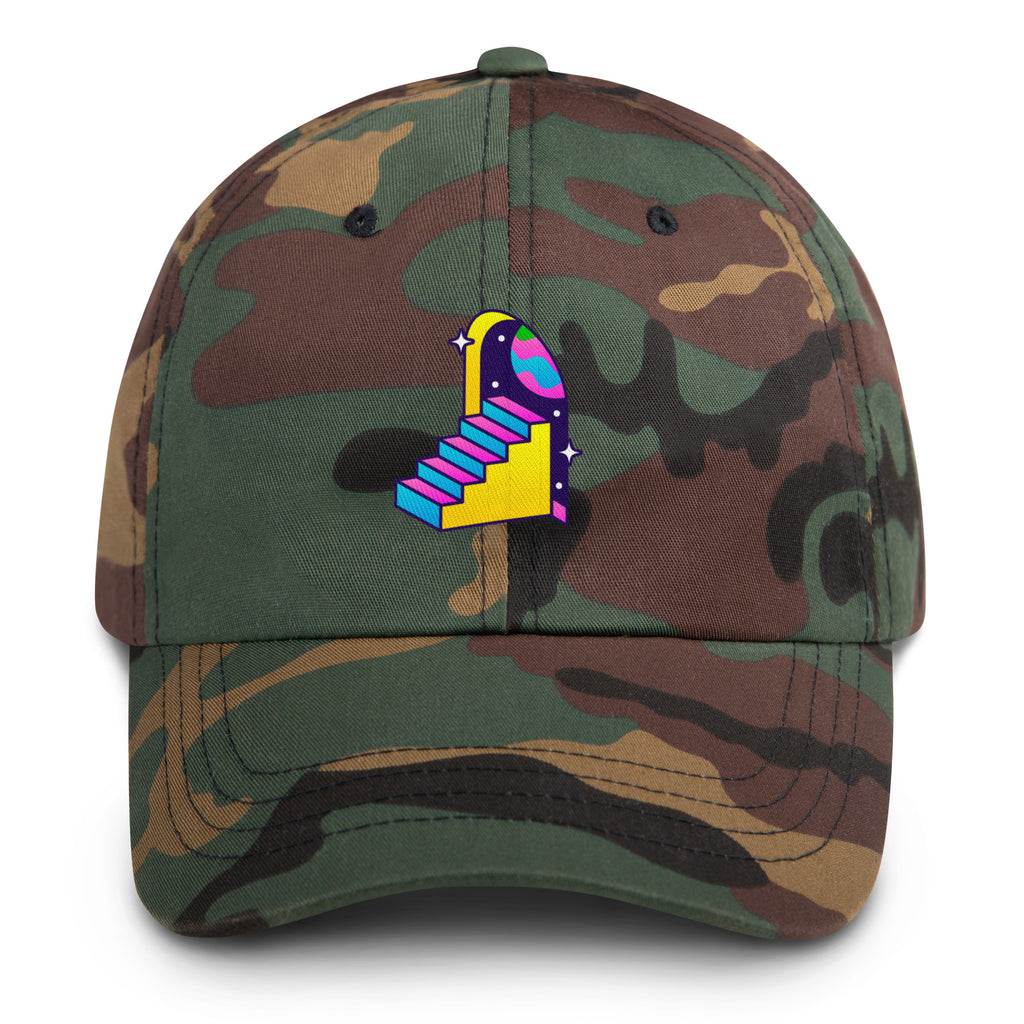 Portal Dreams Trippy Hat in Green Camo