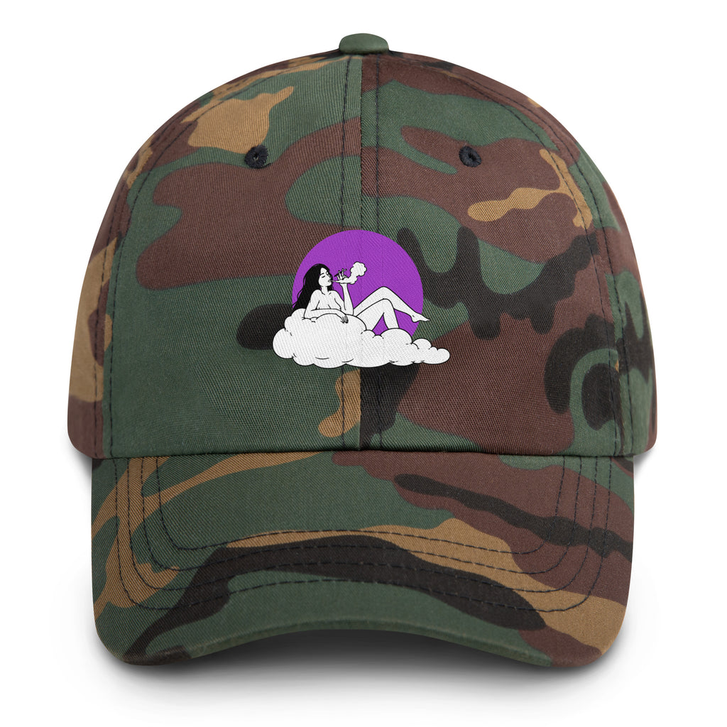 Cloud Dreamer Hat in green camo