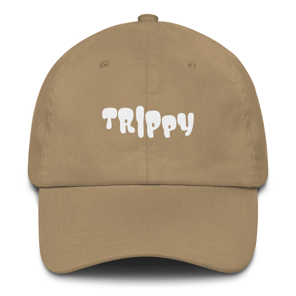 Trippy Vibes Hat in Khaki