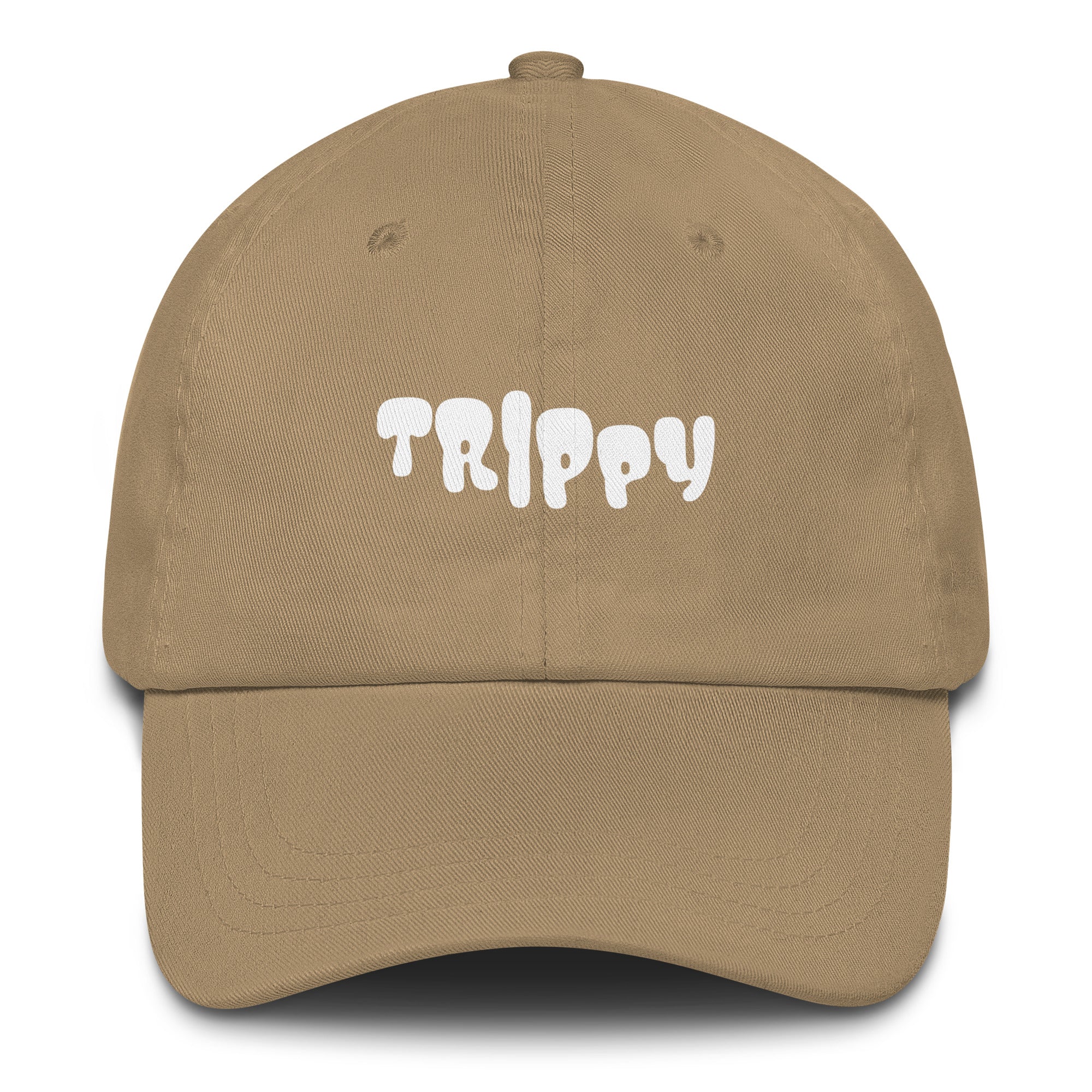Trippy Vibes Hat in Khaki