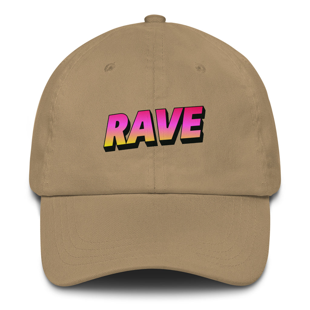 Rave Neon Energy Hat in Khaki