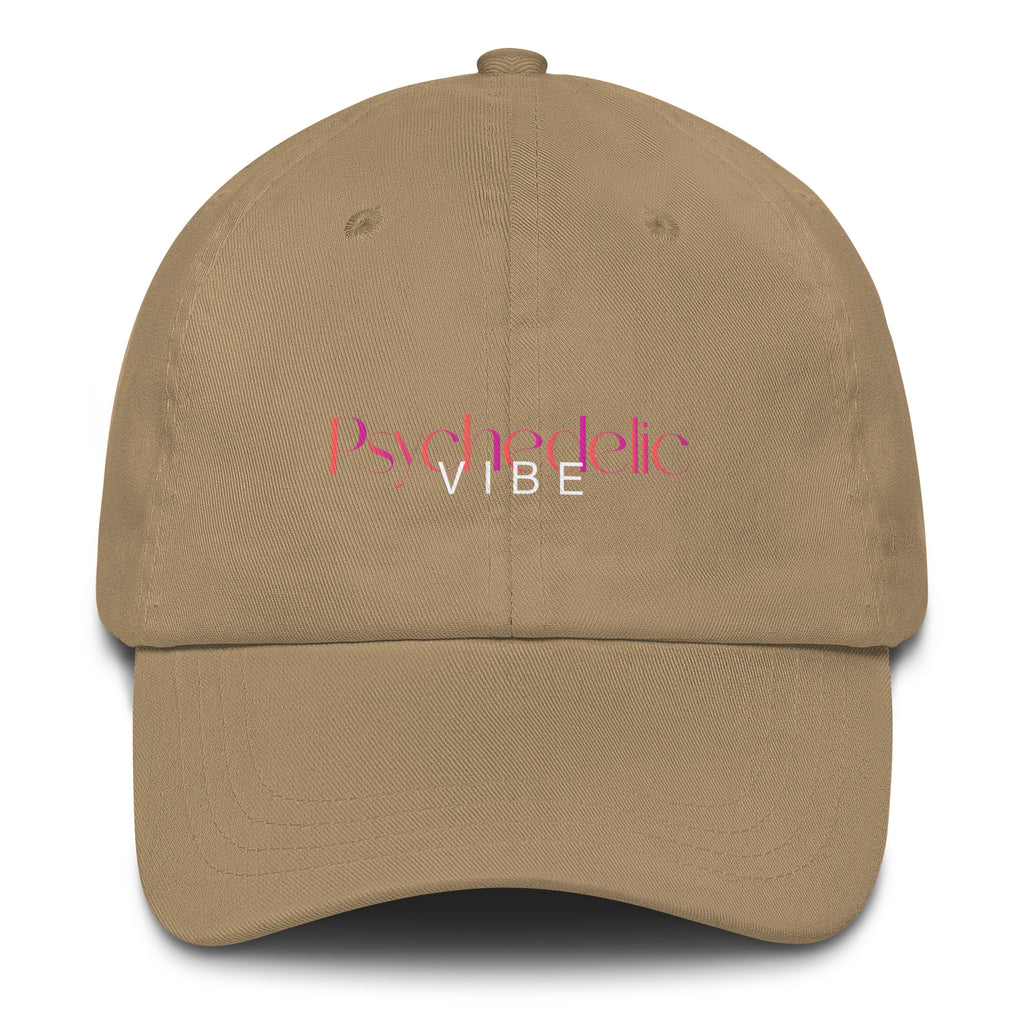 Psychedelic Vibe Hat in khaki