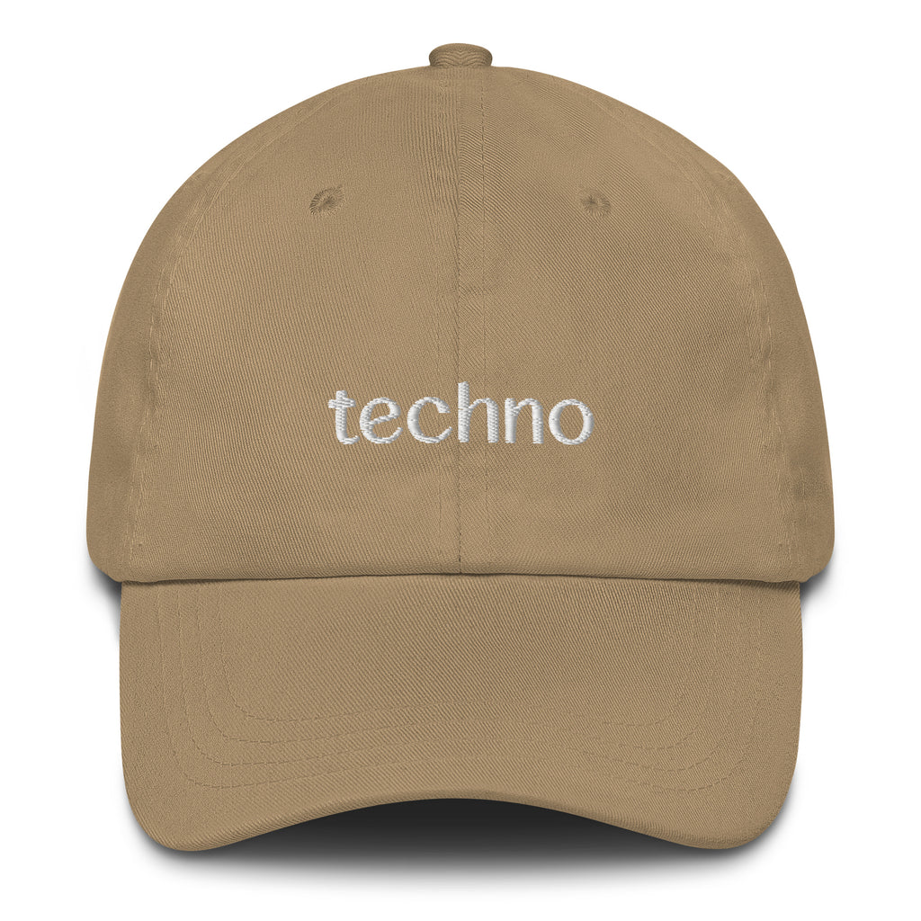 Techno Embroidered Hat in khaki