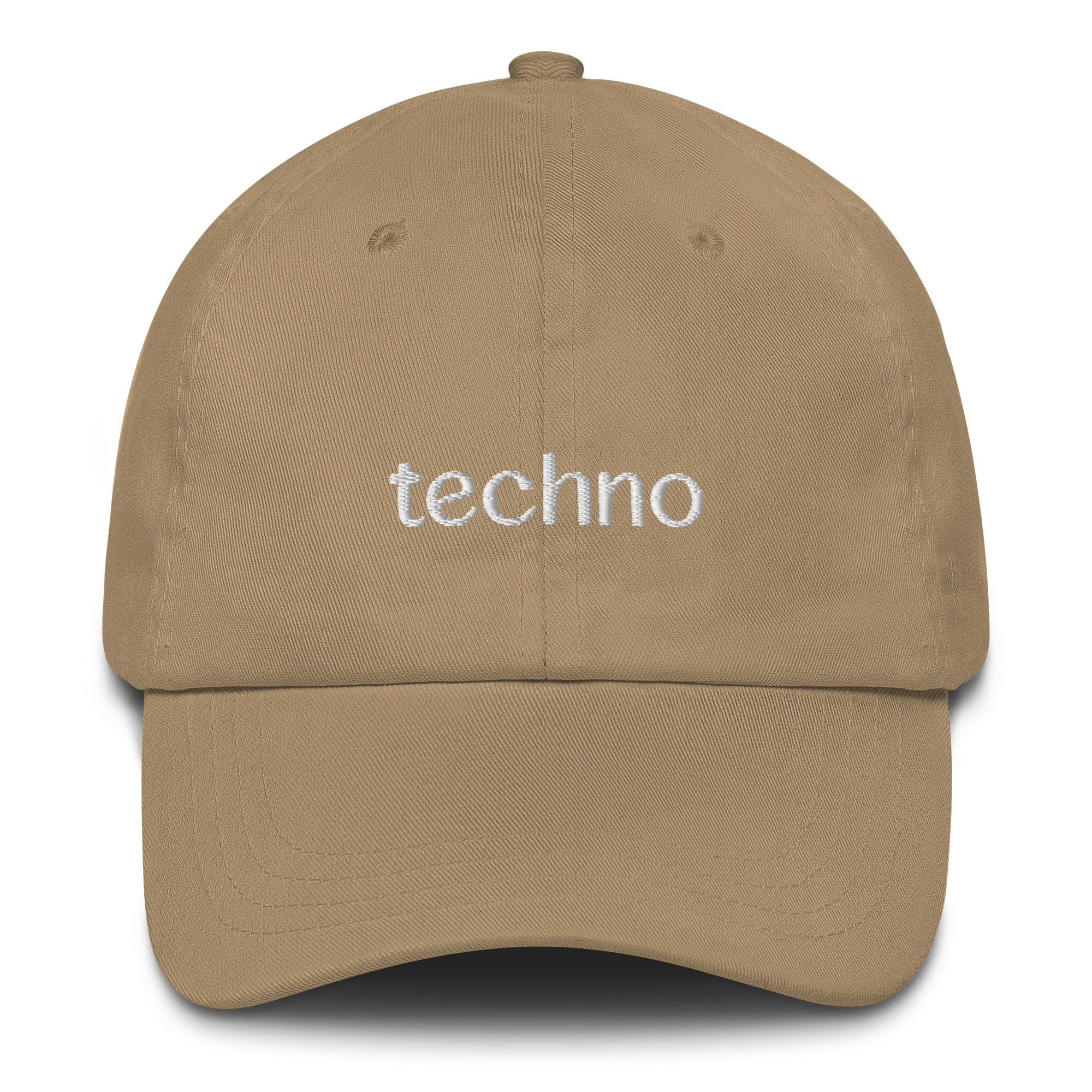 Techno Embroidered Hat in khaki