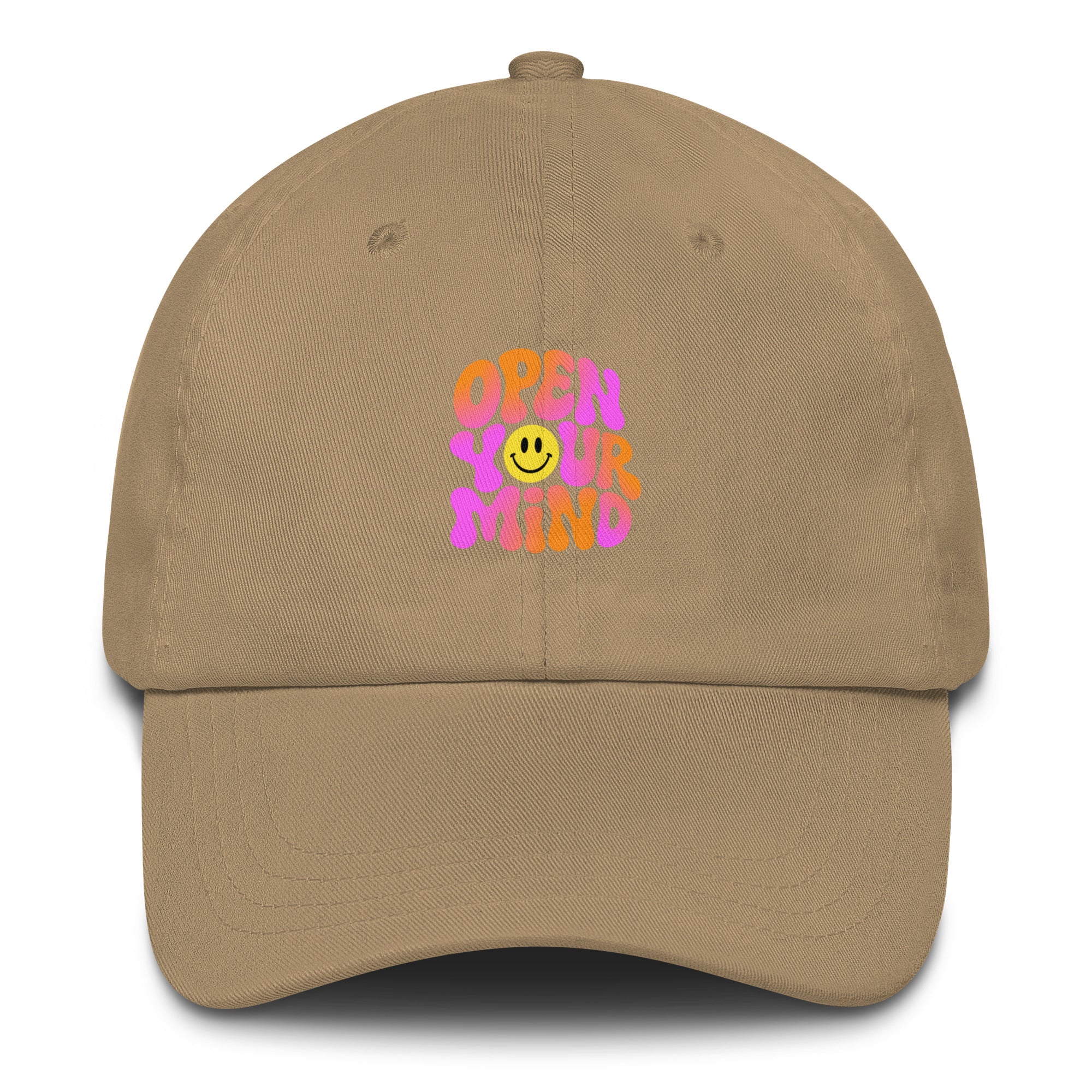Open Your Mind Neon festival hat in khaki