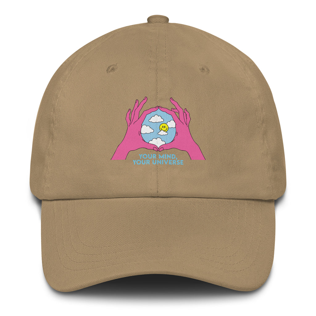 Your Mind Your Universe festival hat in khaki