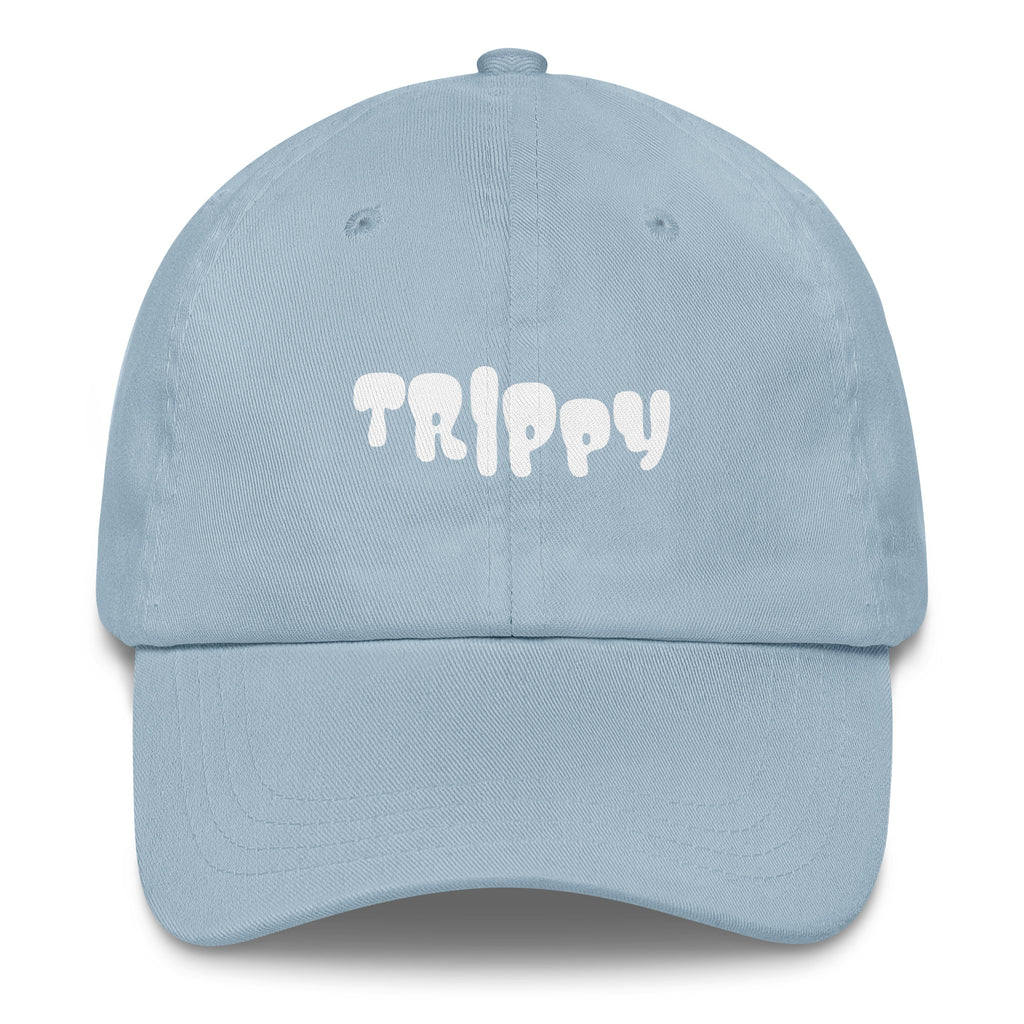 Trippy Vibes Hat in Light Blue