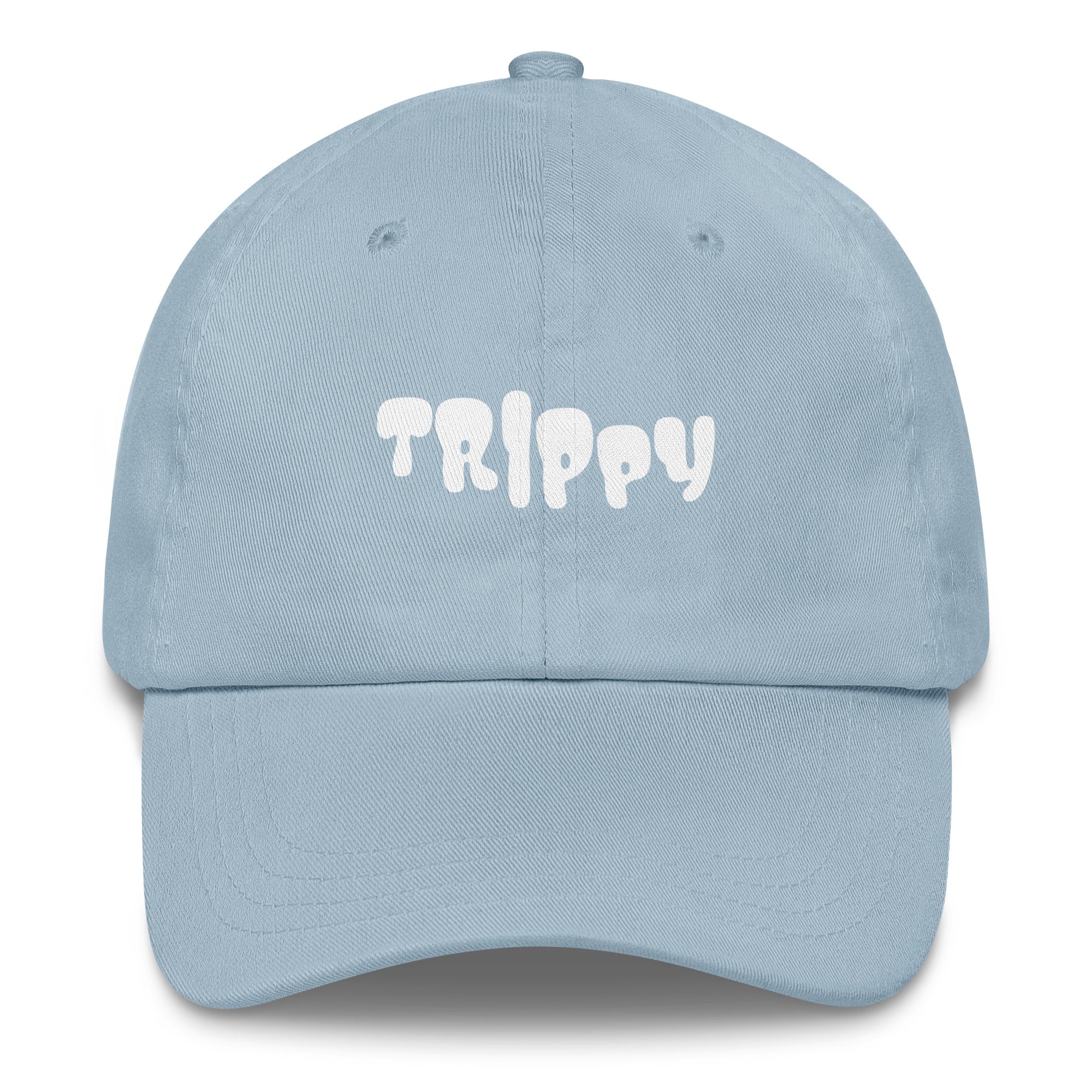 Trippy Vibes Hat in Light Blue
