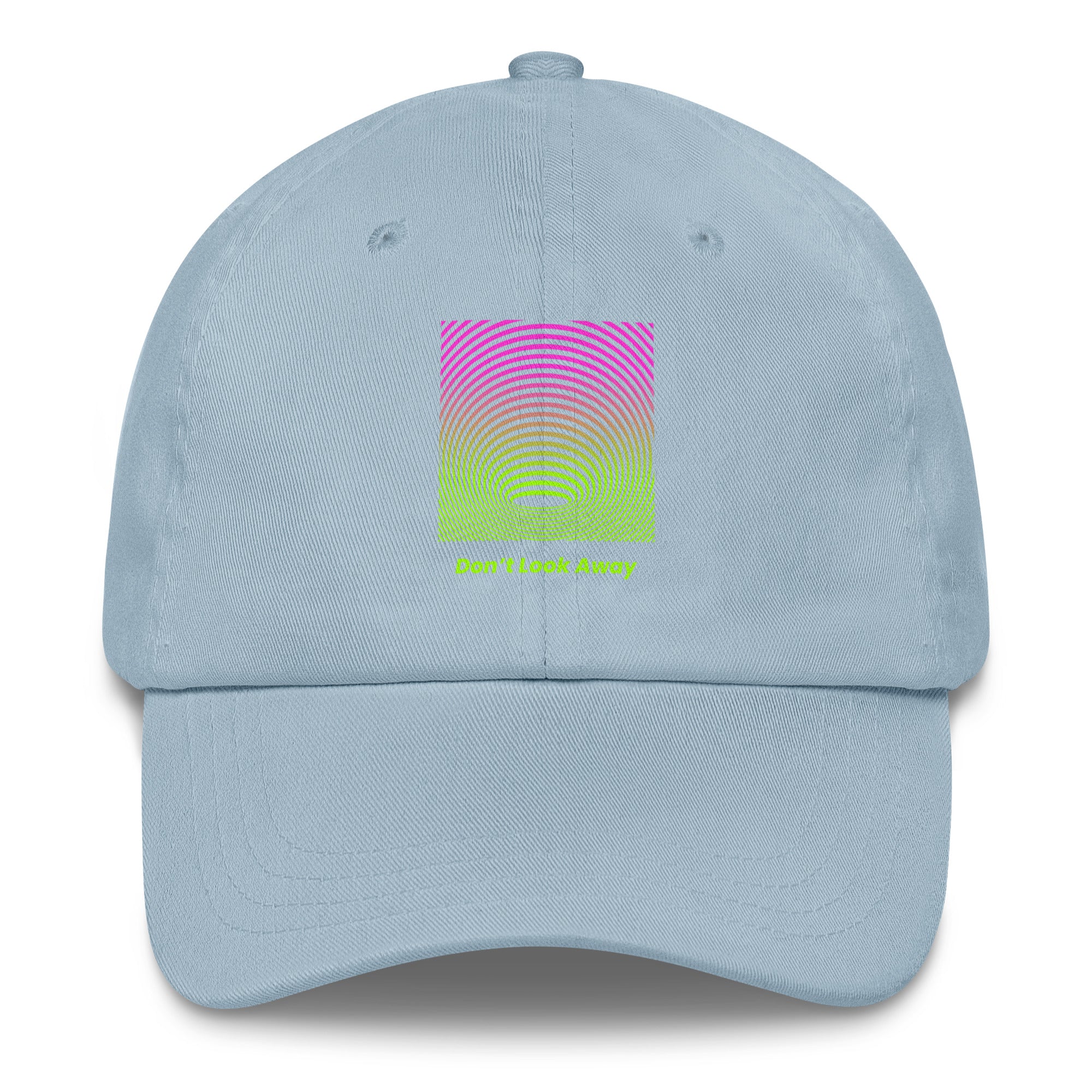 Don’t Look Away Trippy Hat in Light Blue