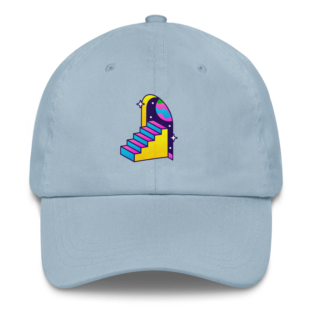 Portal Dreams Trippy Hat in Light Blue