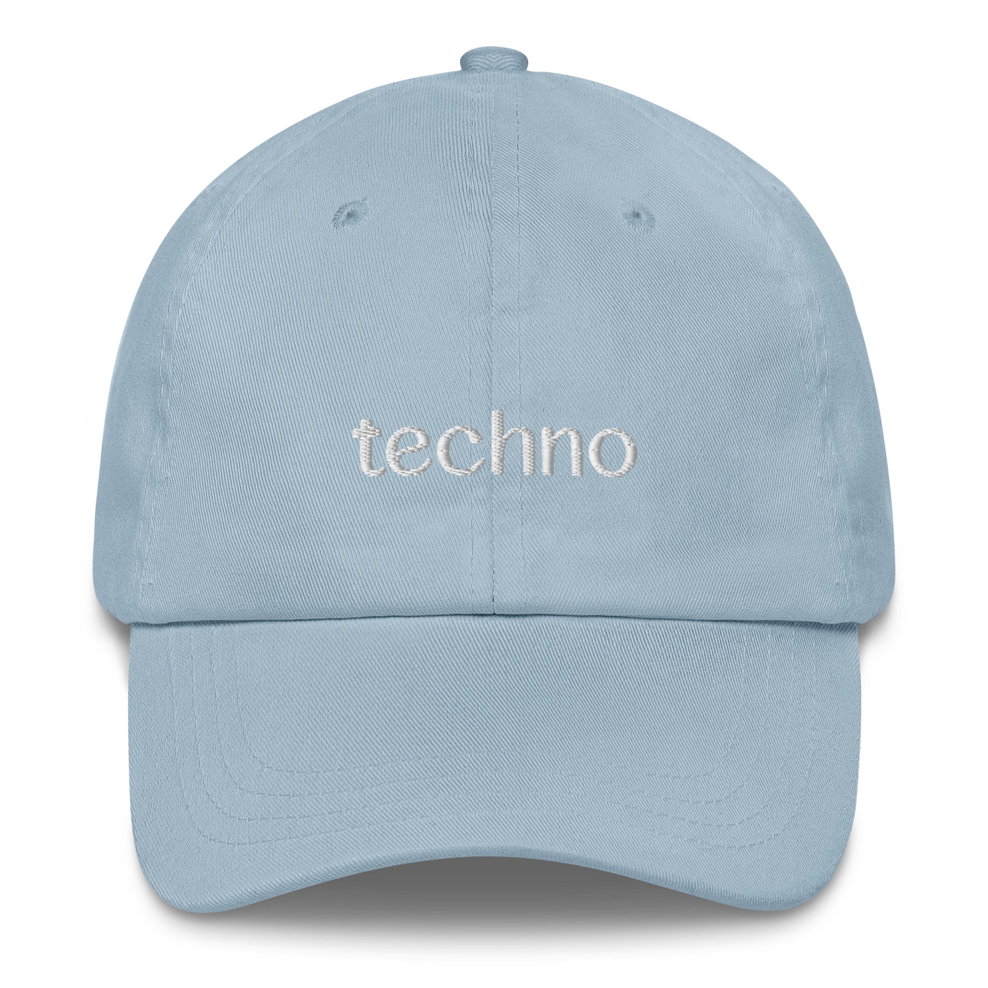 Techno Embroidered Hat in light blue
