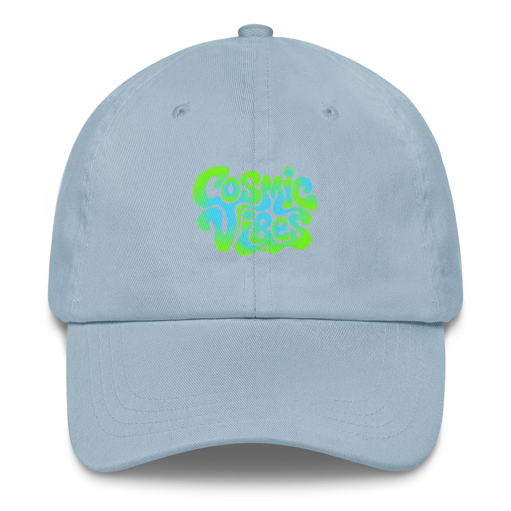 Psychedelic Cosmic Vibes festival hat light blue