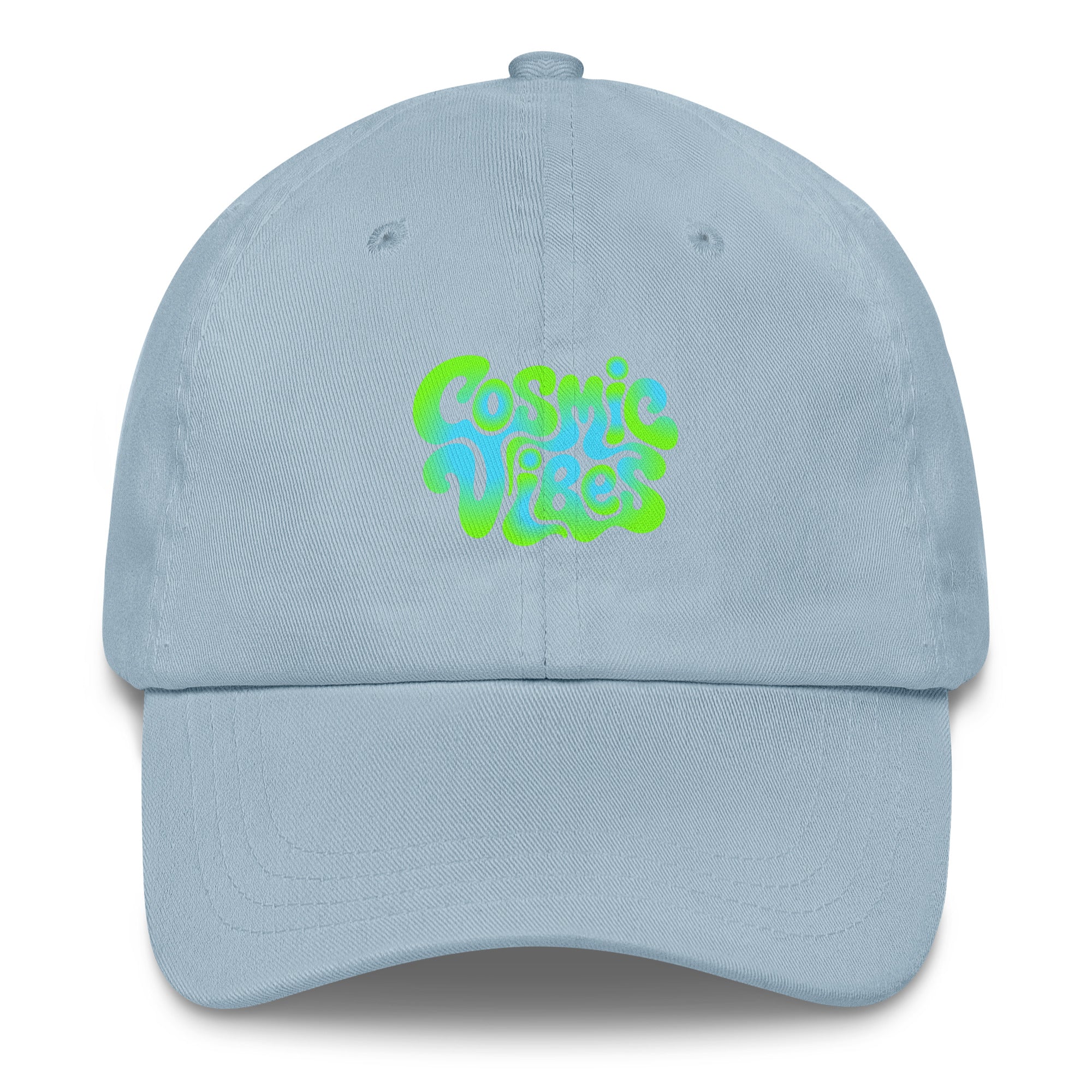 Psychedelic Cosmic Vibes festival hat light blue