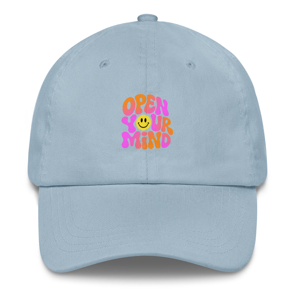 Open Your Mind Neon festival hat in light blue