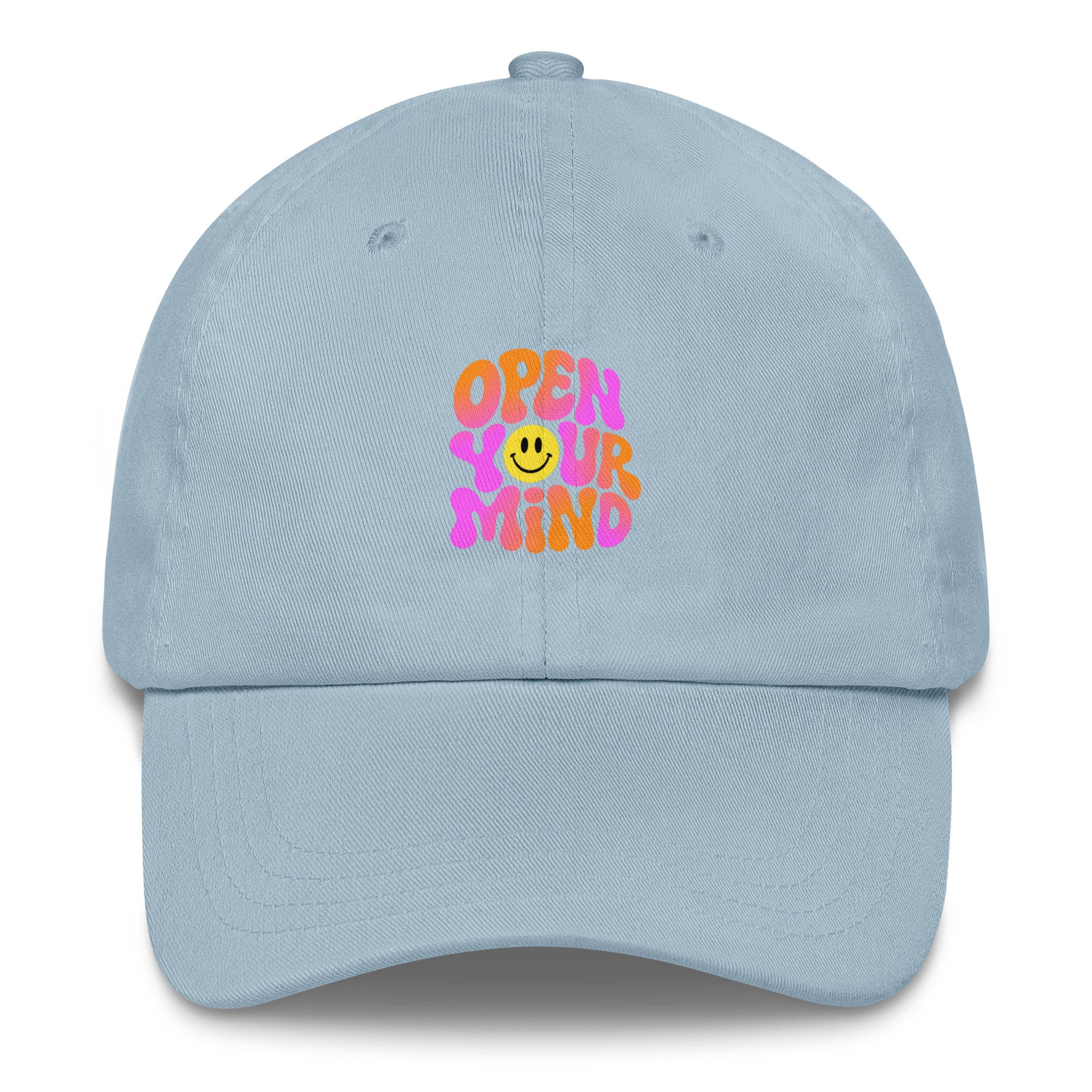 Open Your Mind Neon festival hat in light blue