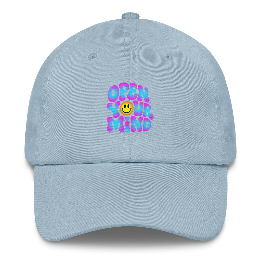 Open Your Mind Neon festival hat in light blue