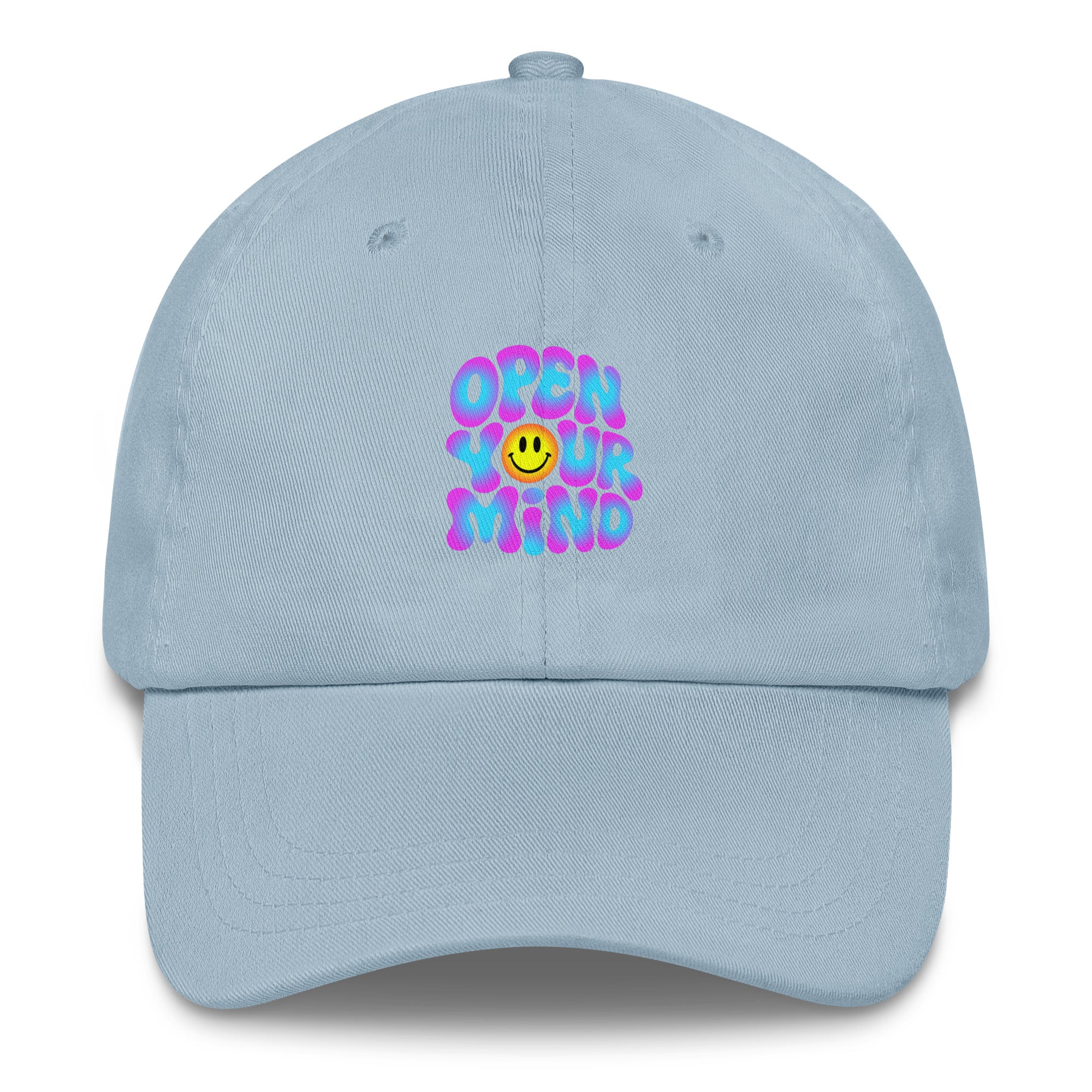 Open Your Mind Neon festival hat in light blue
