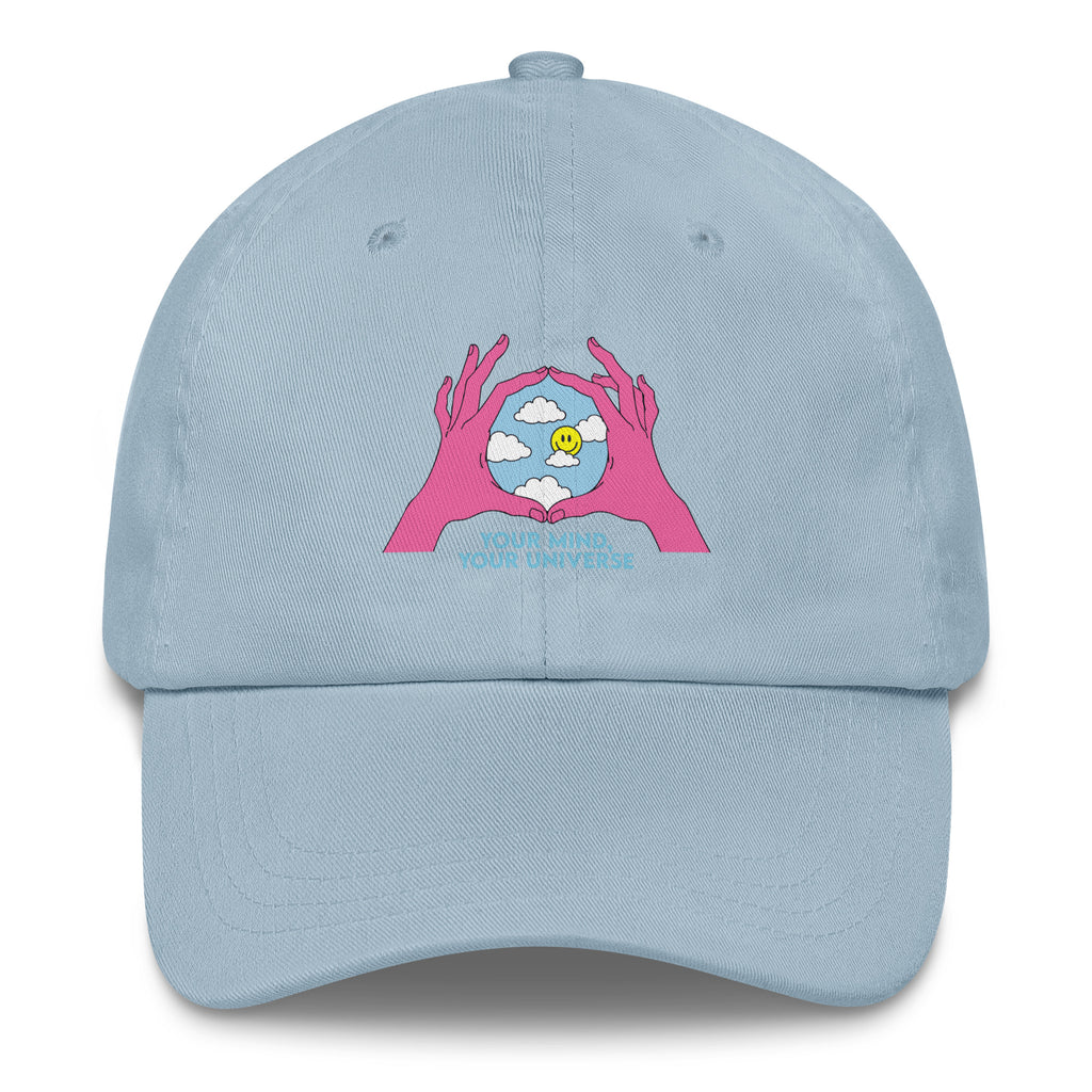 Your Mind Your Universe festival hat in light blue