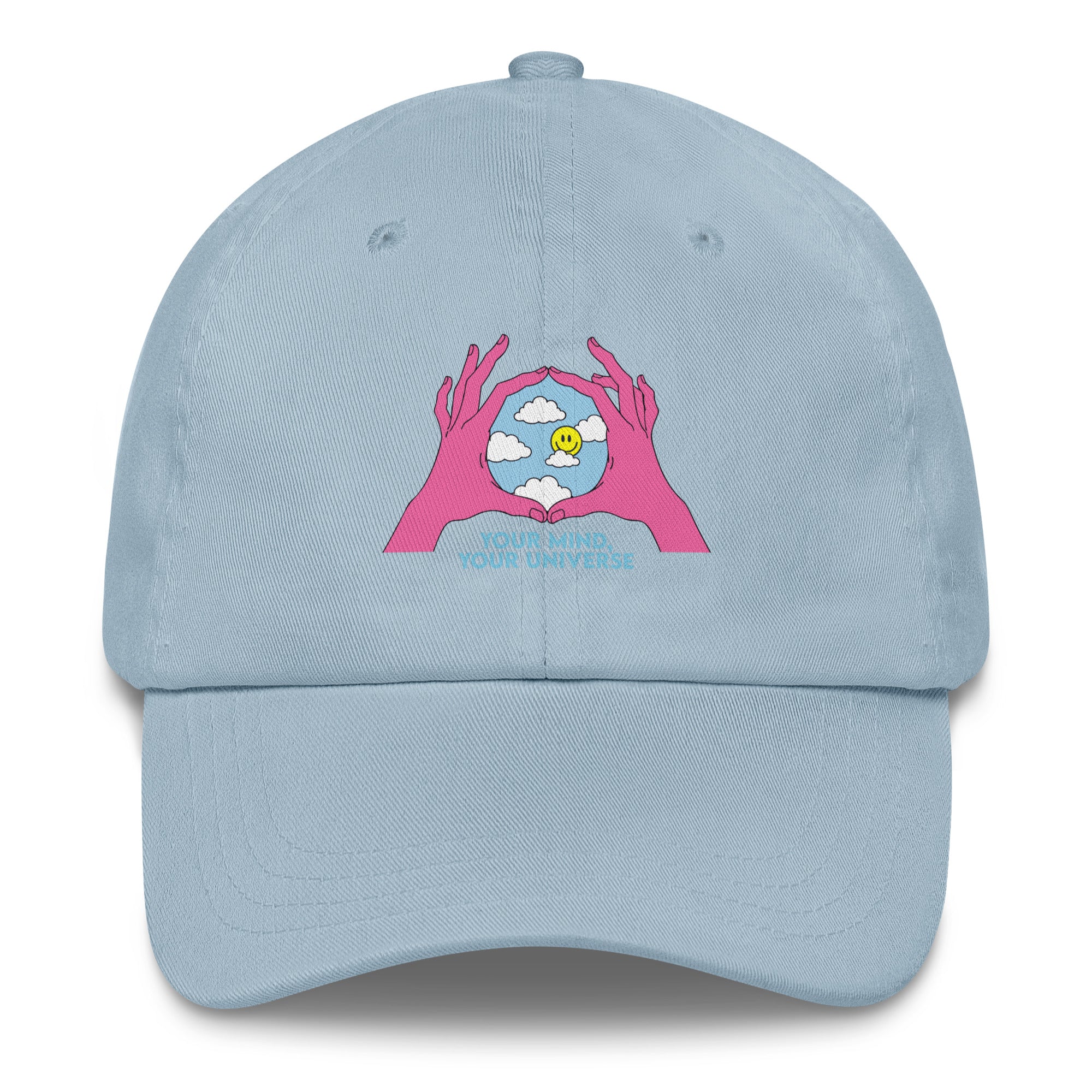 Your Mind Your Universe festival hat in light blue