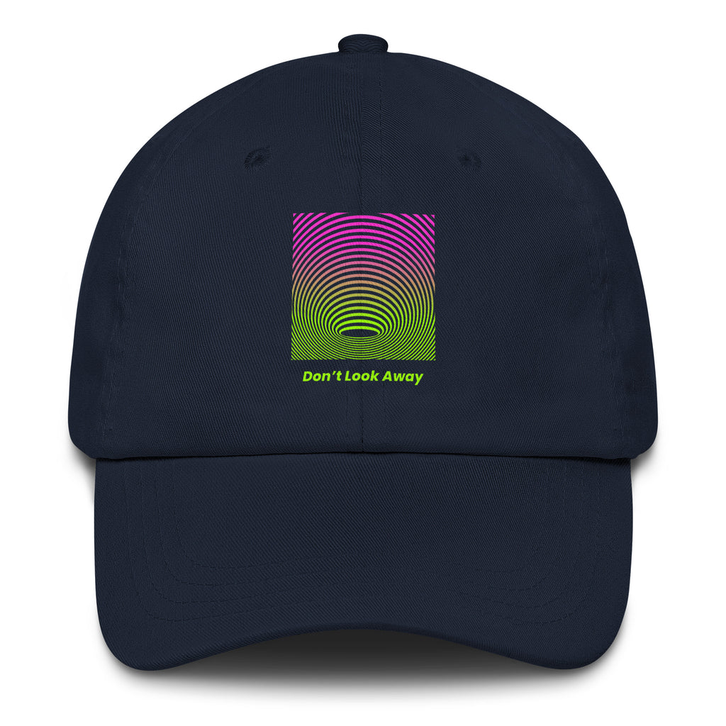 Don’t Look Away Trippy Hat in Navy