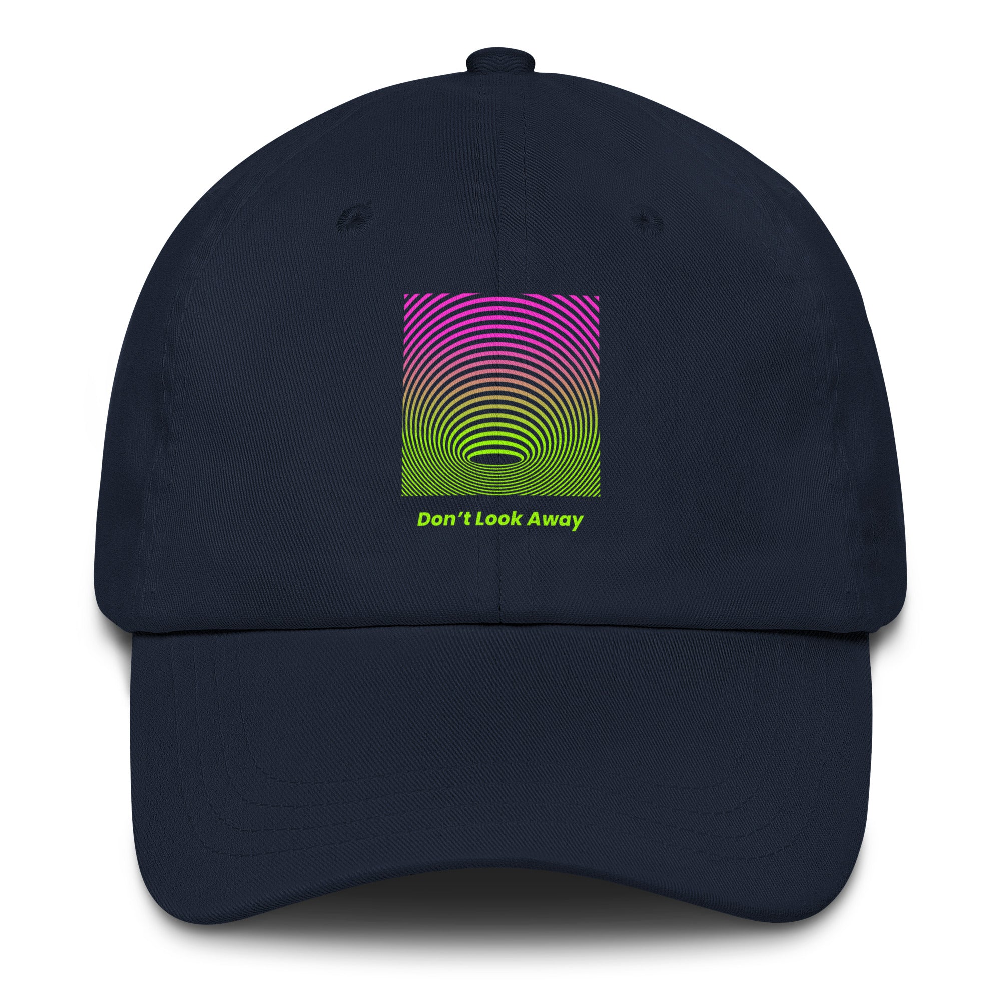 Don’t Look Away Trippy Hat in Navy