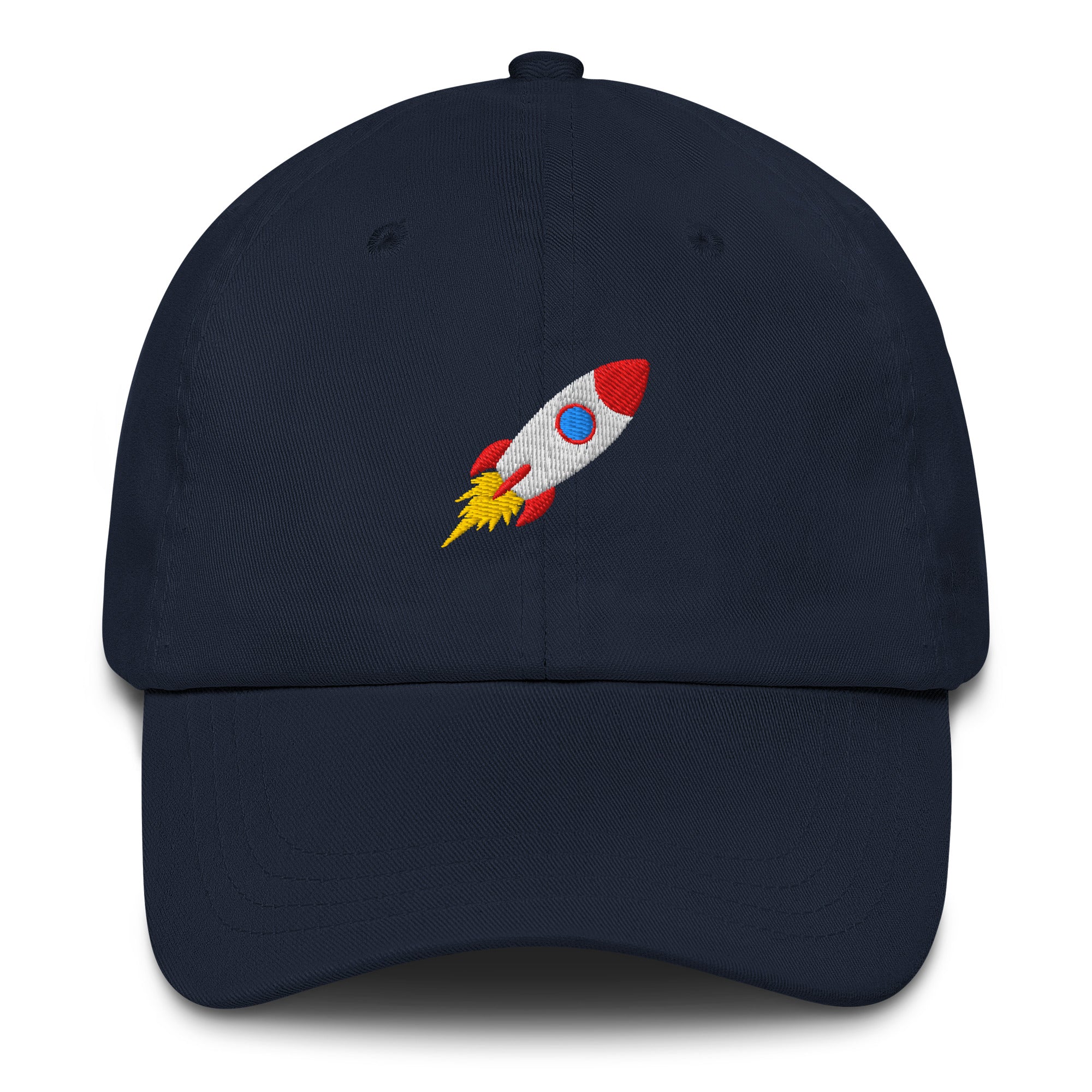 embroidered Rocket Vibes Festival Hat in Navy