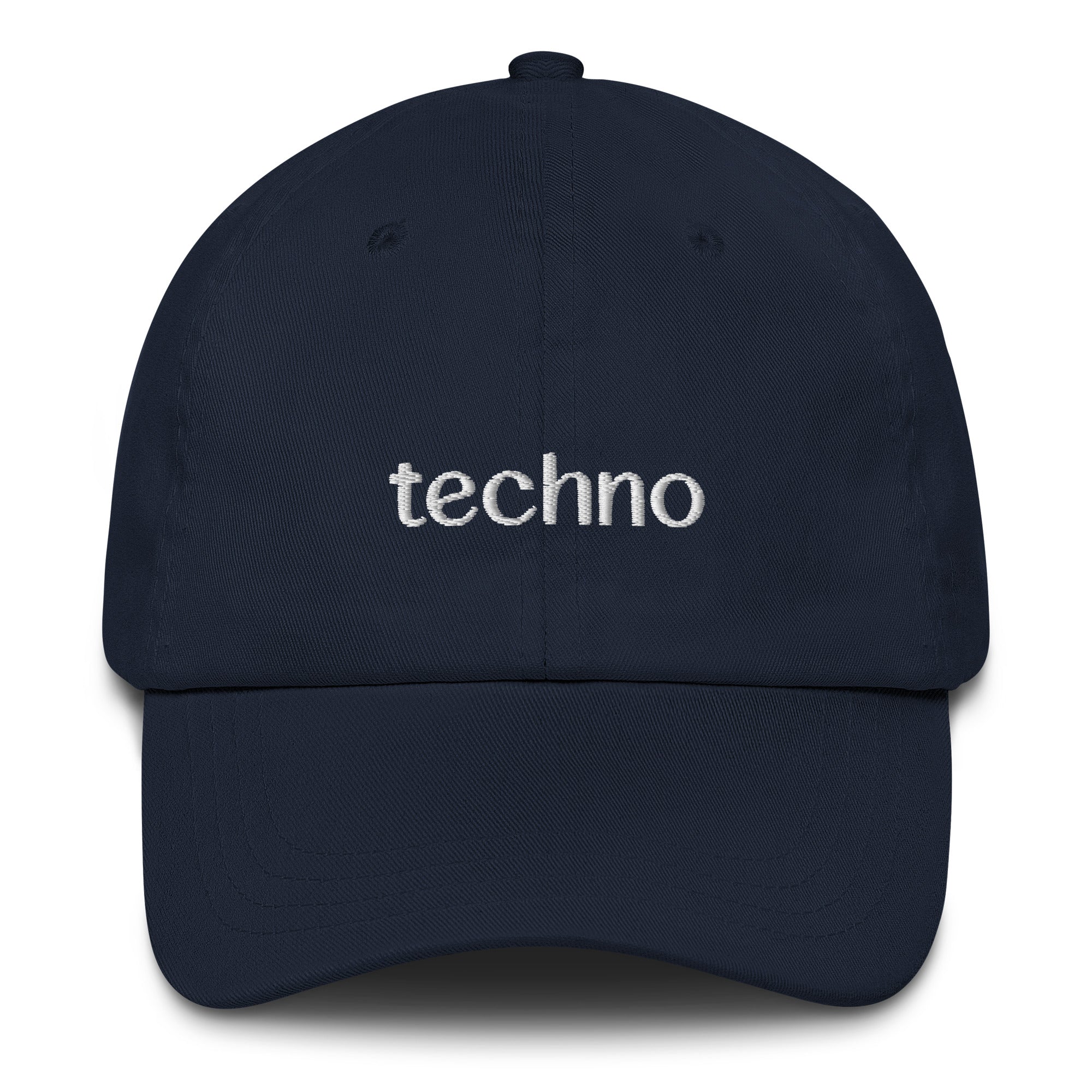 Techno Embroidered Hat in navy