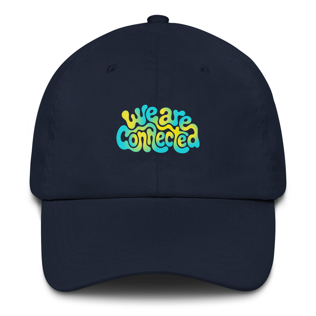 We Are Connected neon festival hat in navy