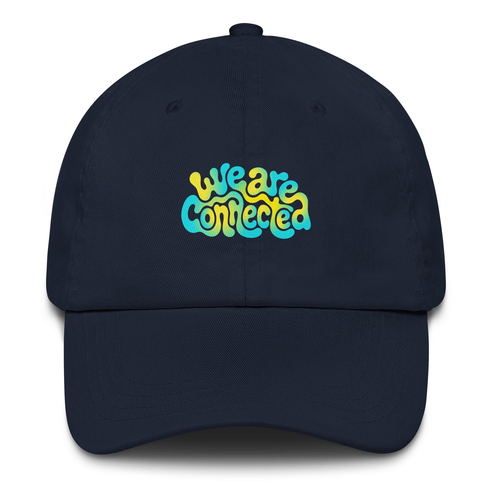 We Are Connected neon festival hat in navy