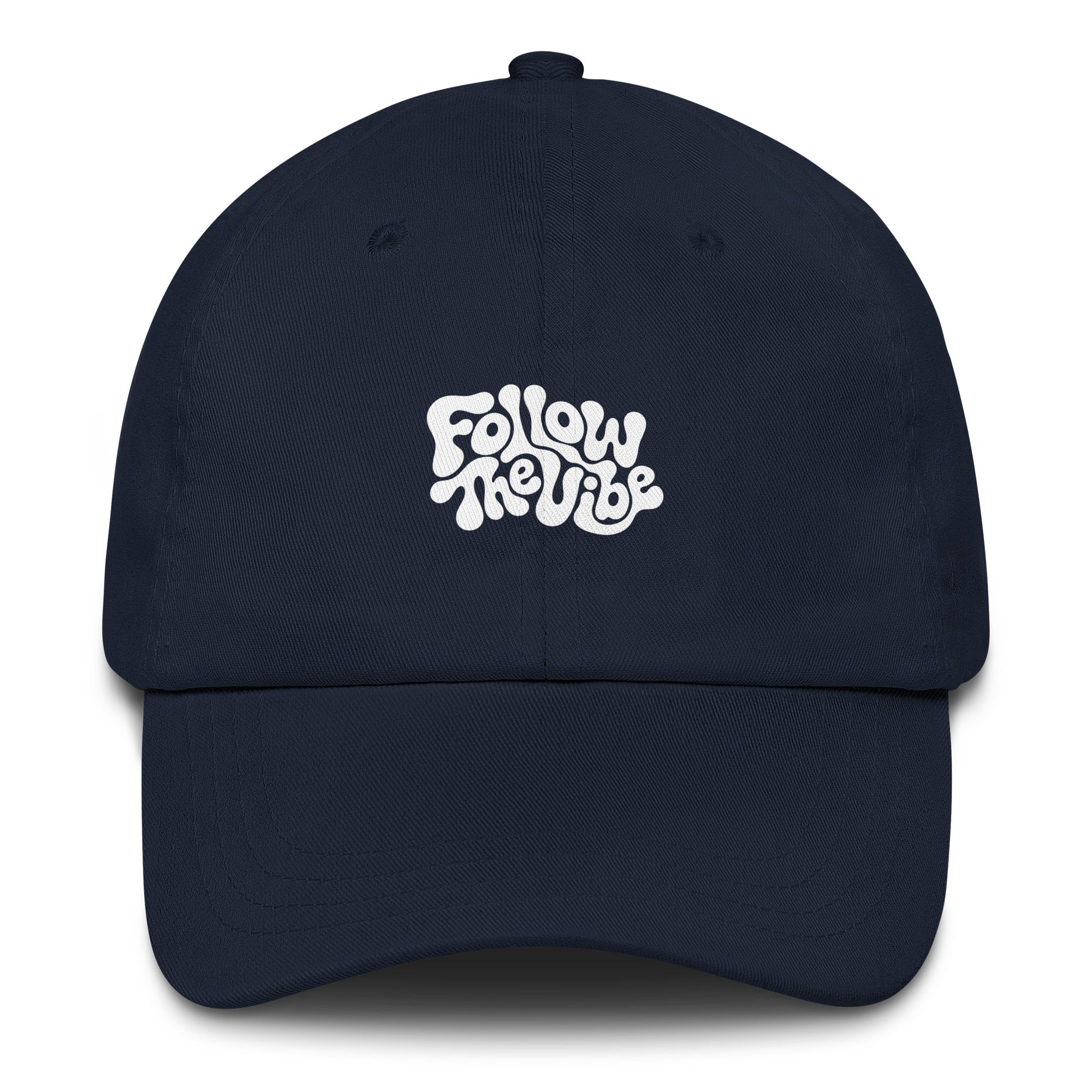 Psychedelic Follow The Vibe festival hat in navy