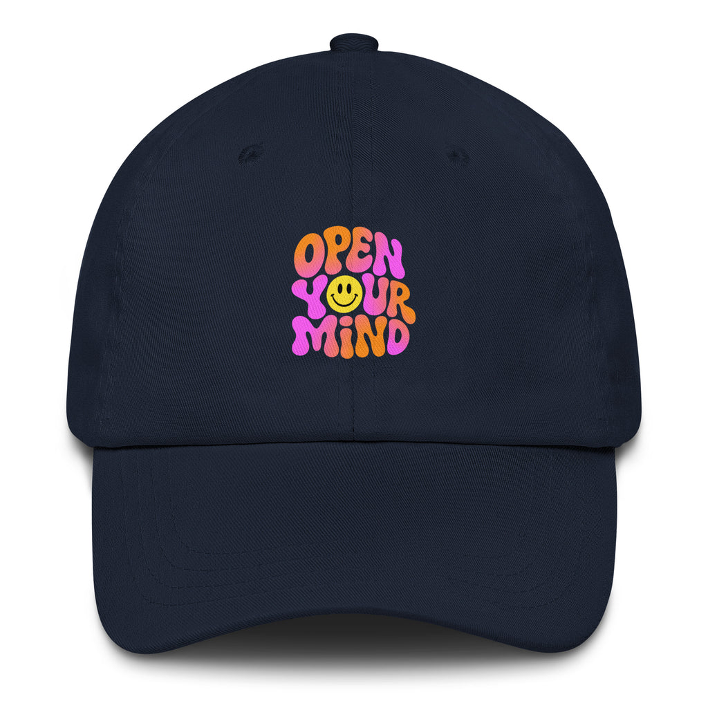 Open Your Mind Neon festival hat in navy