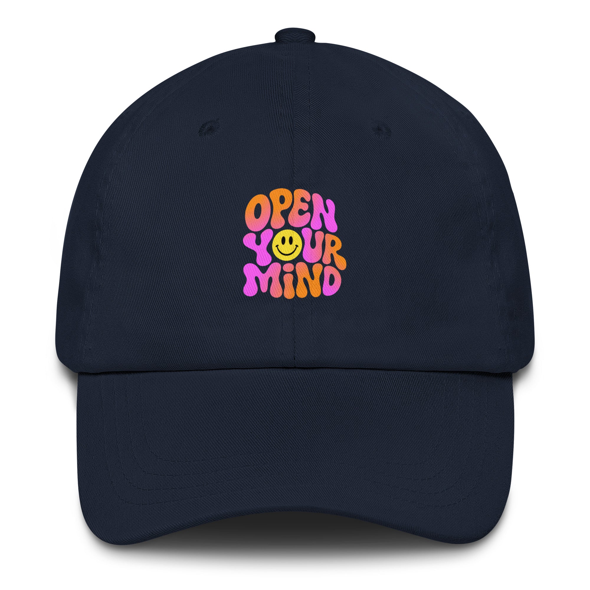 Open Your Mind Neon festival hat in navy