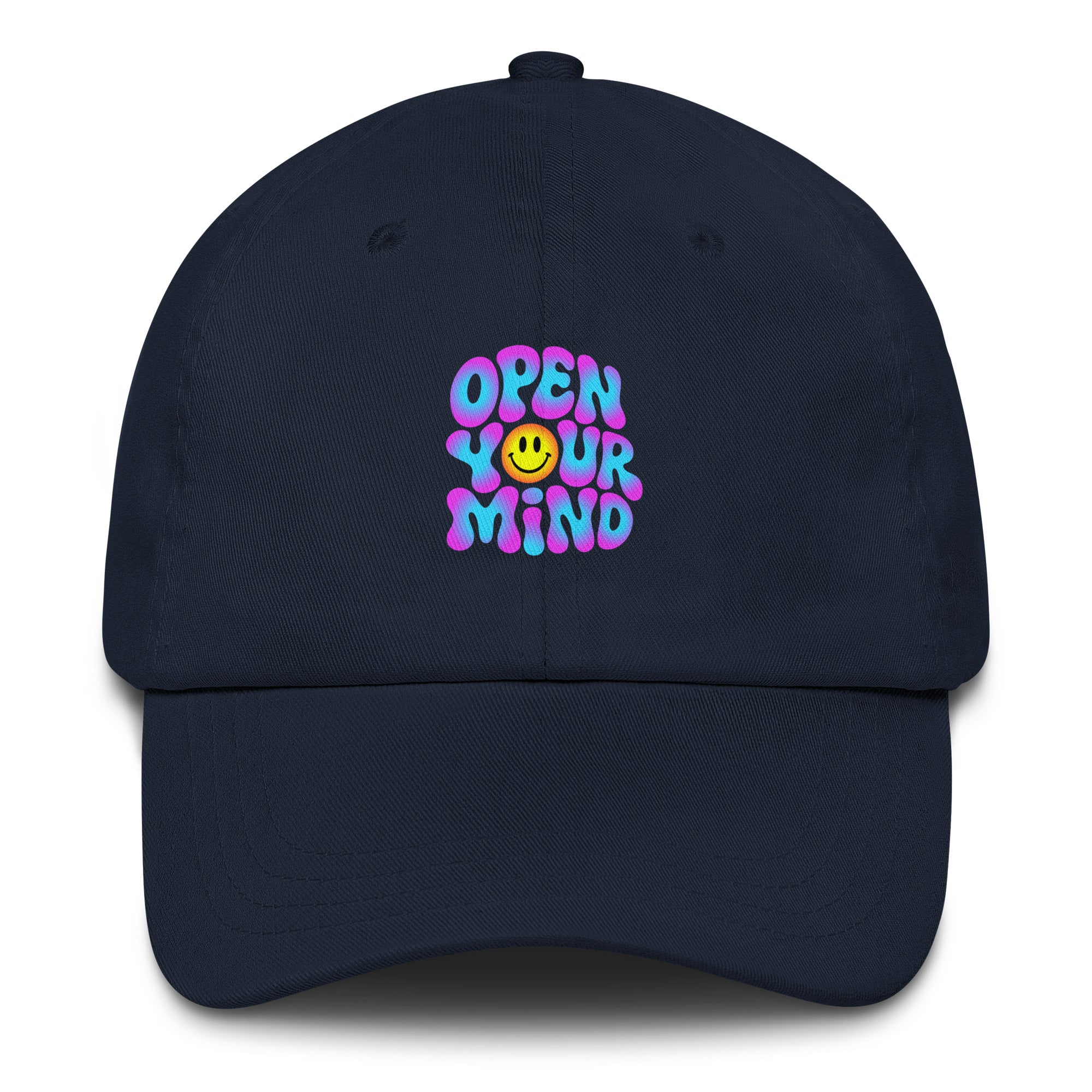 Open Your Mind Neon festival hat in navy
