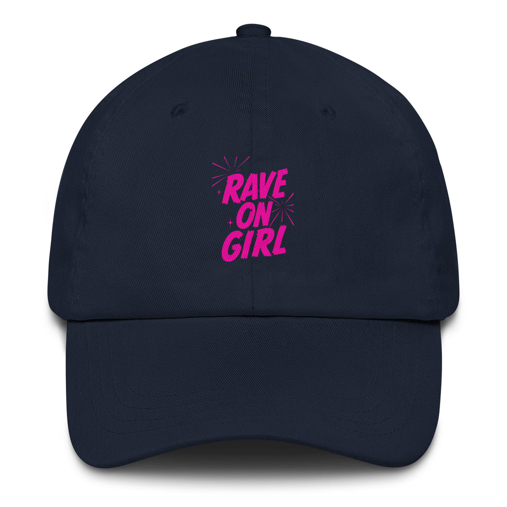 Rave On Girl festival hat in navy