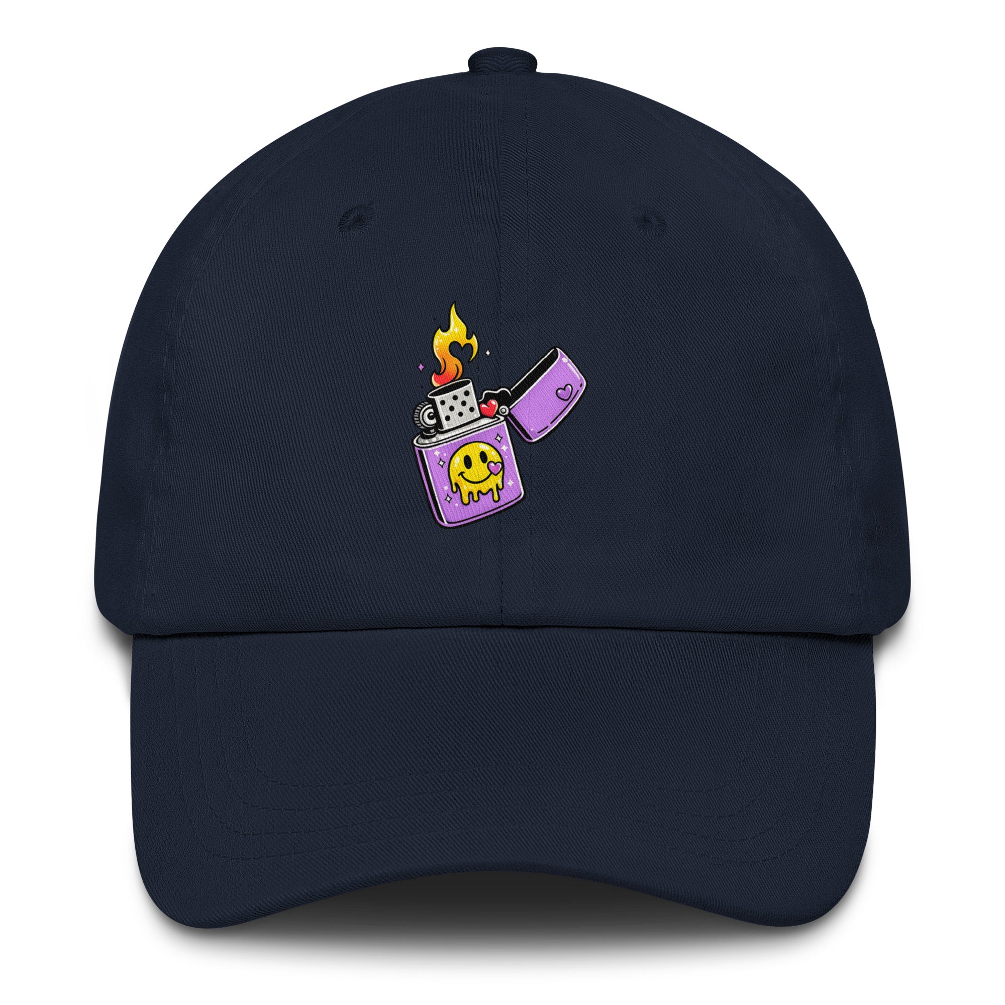 Lit Vibes psychedelic festival hat in navy