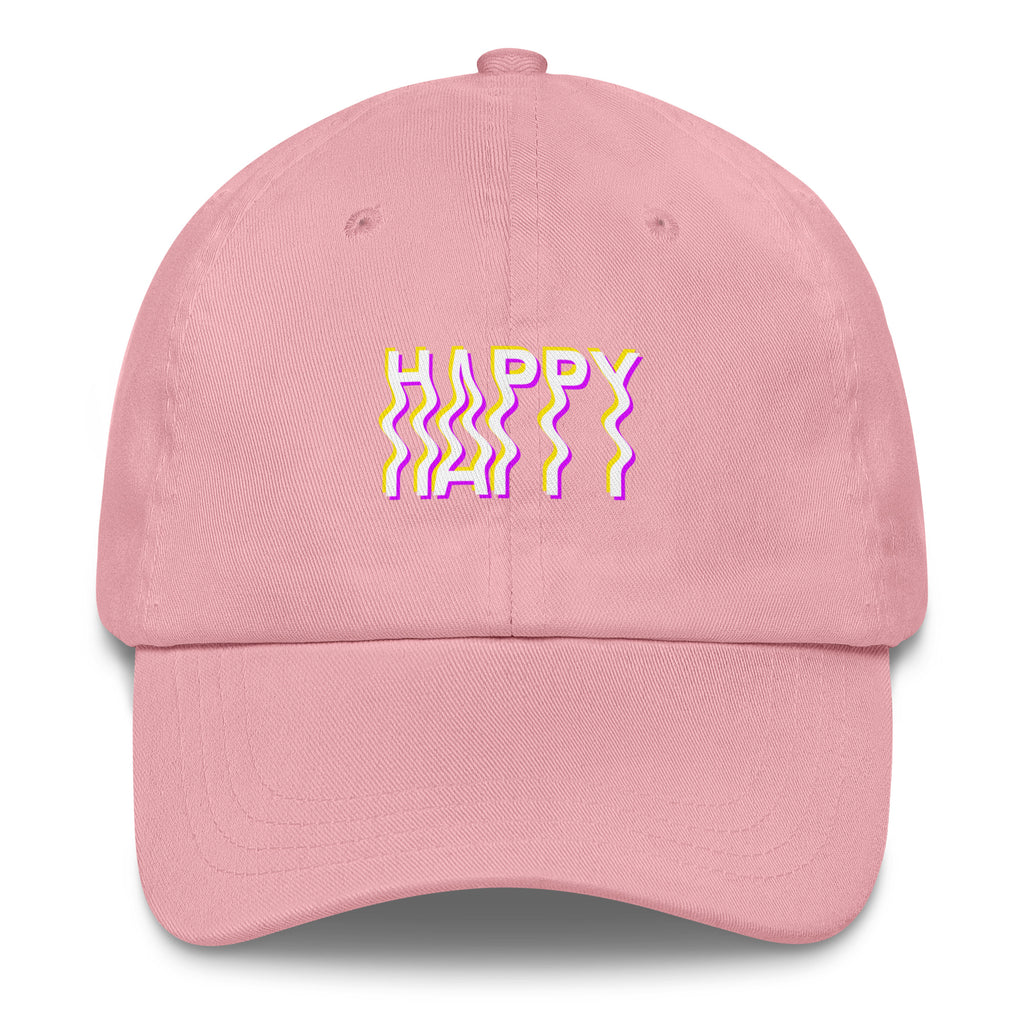Happy Vibes Hat in Pink