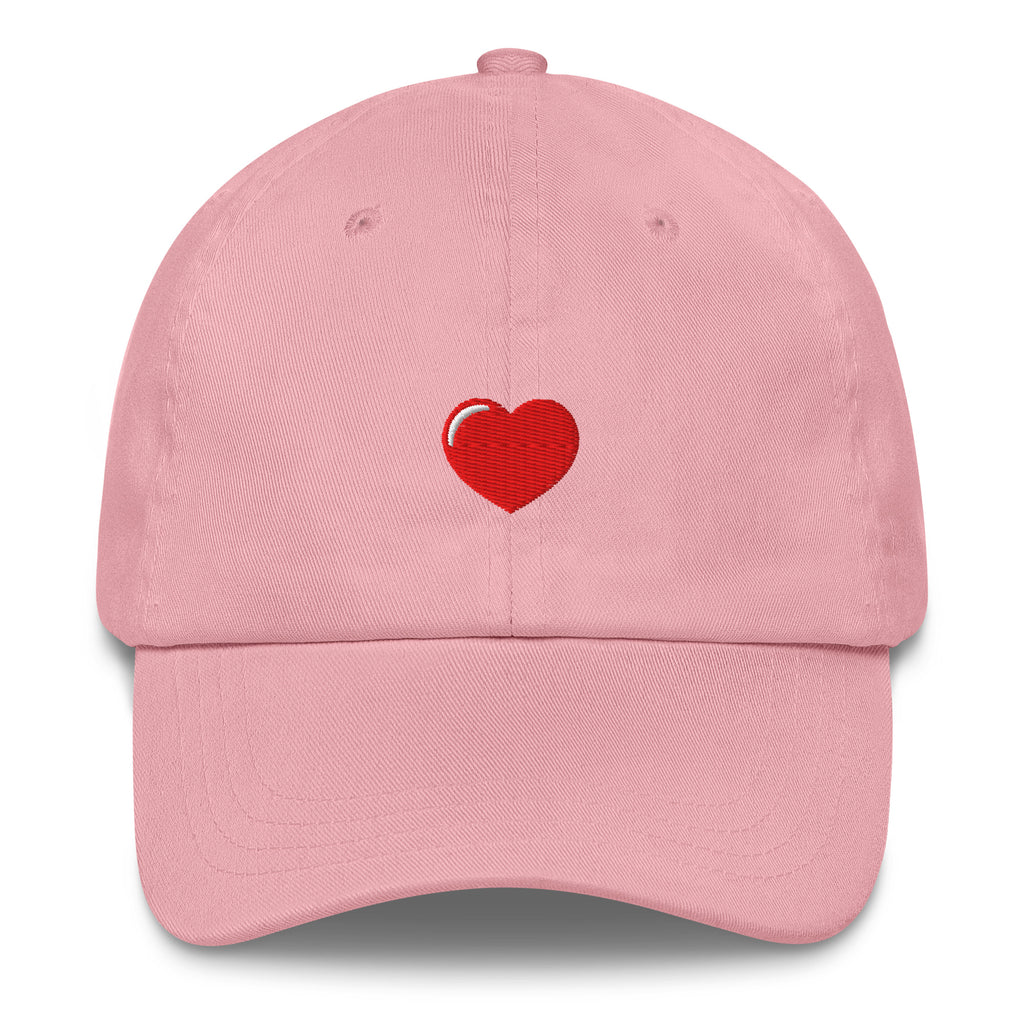 Embroidered Love Hat in Pink