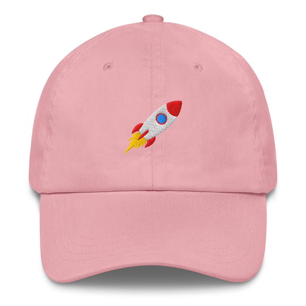 embroidered Rocket Vibes Festival Hat in Pink