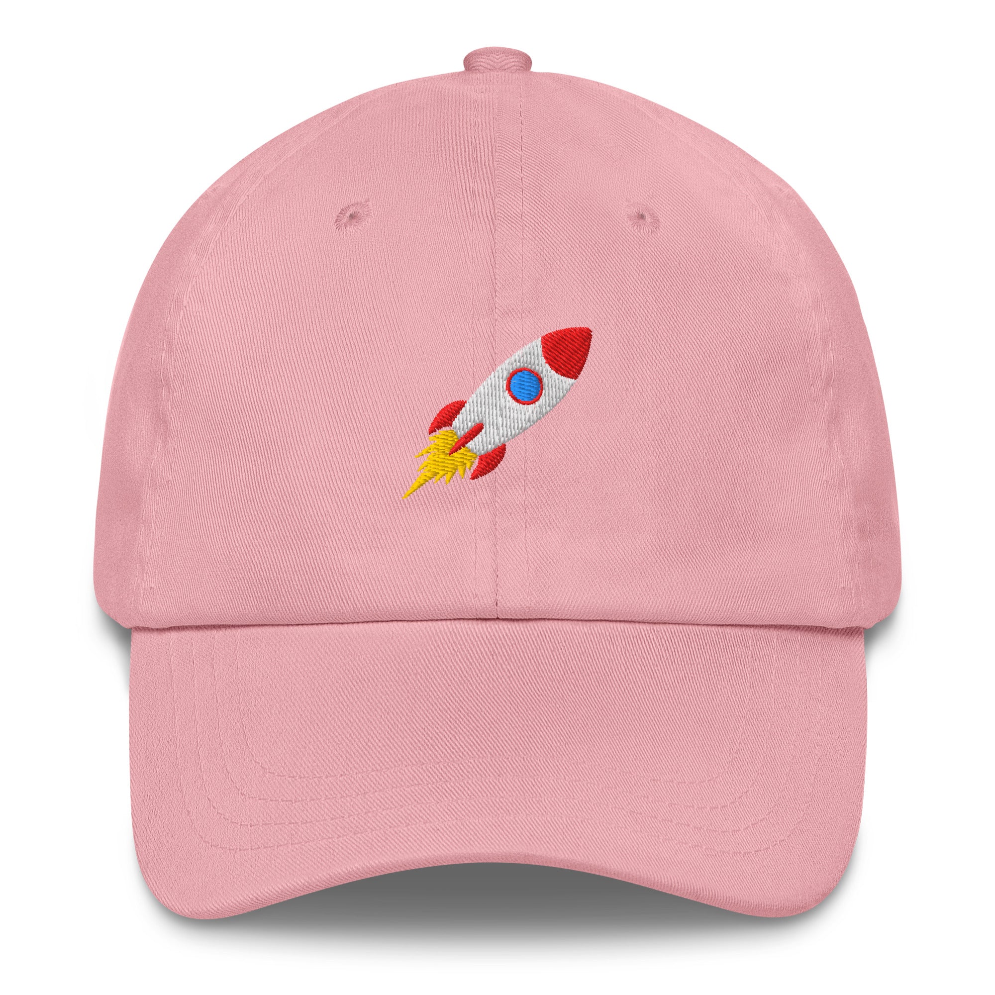 embroidered Rocket Vibes Festival Hat in Pink